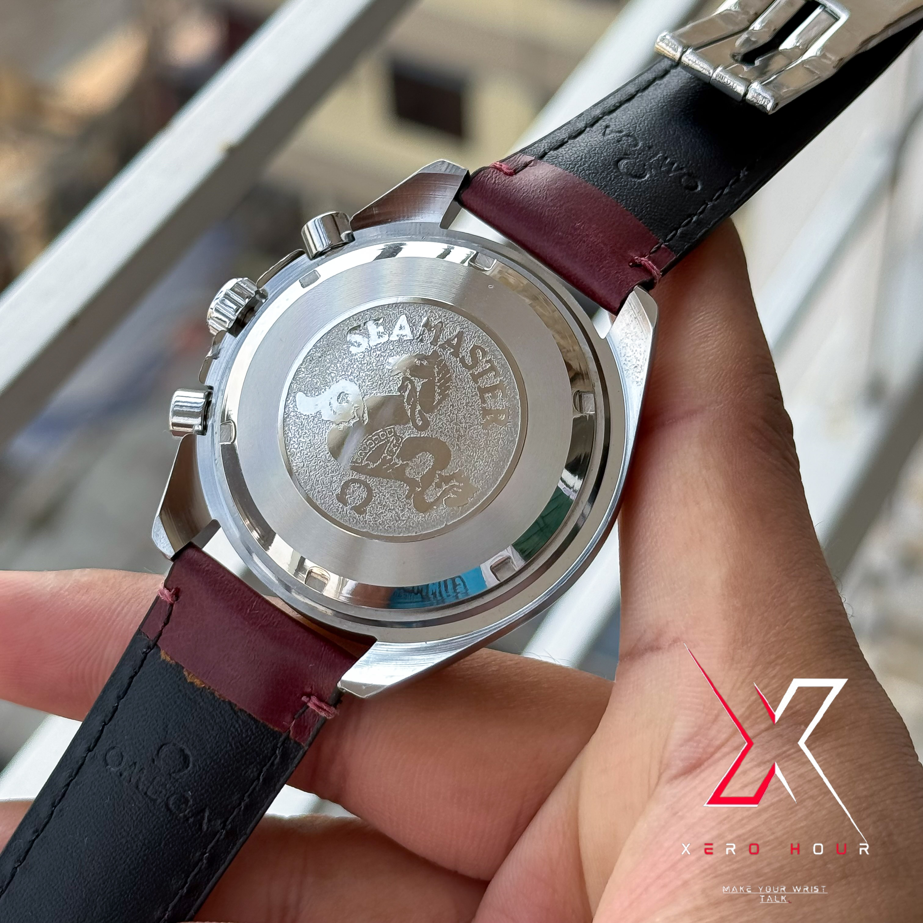 Omega Speedmaster | 57 Cherry Red Belt | Burgandy Dial | AA Grade_img_1