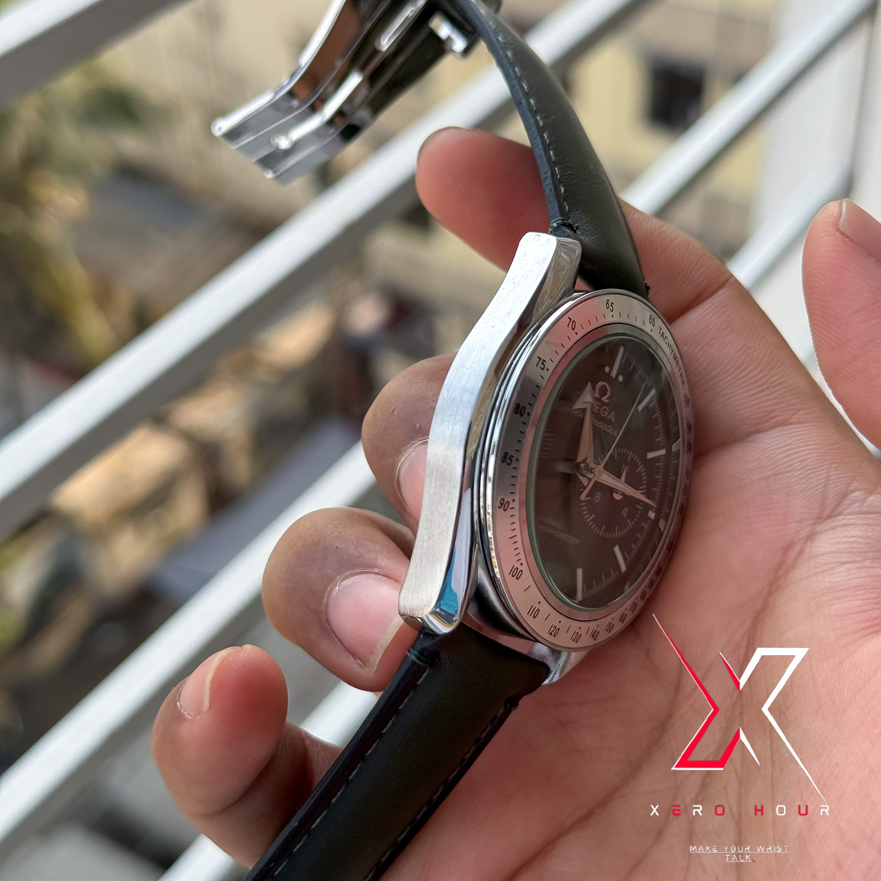 Omega Speedmaster | 57 Dark Green Belt | Green Dial | AA Grade_img_5