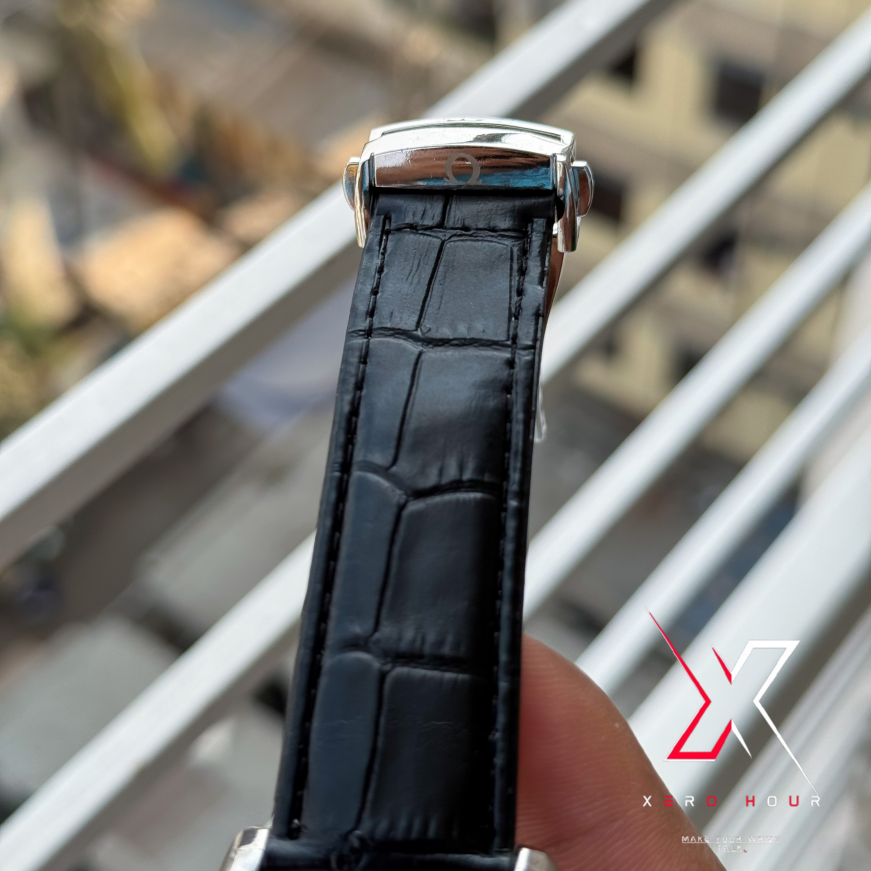 Omega Speedmaster | 57 Chrocodile Black Belt | Black Dial | AA Grade_img_3