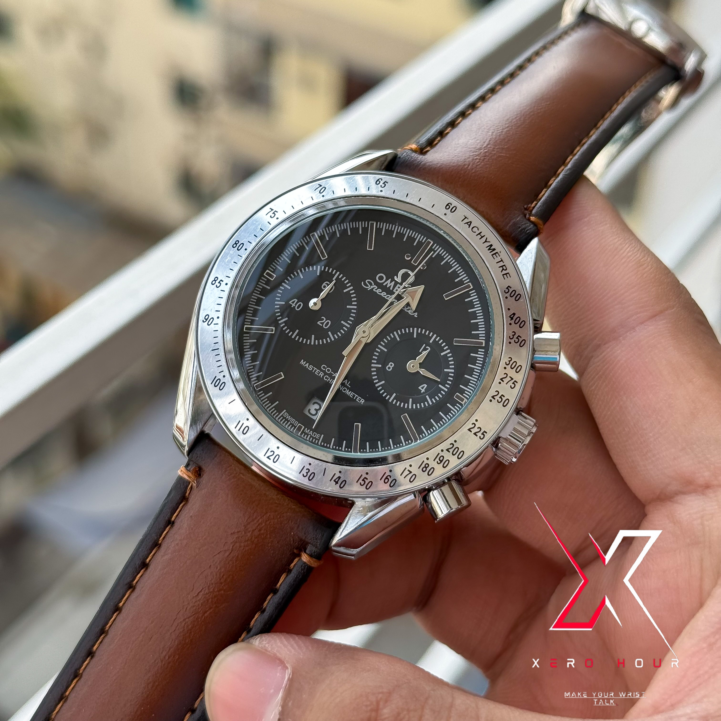 Omega Speedmaster | 57 Black Brown Belt | Black Dial | AA Grade_img_4