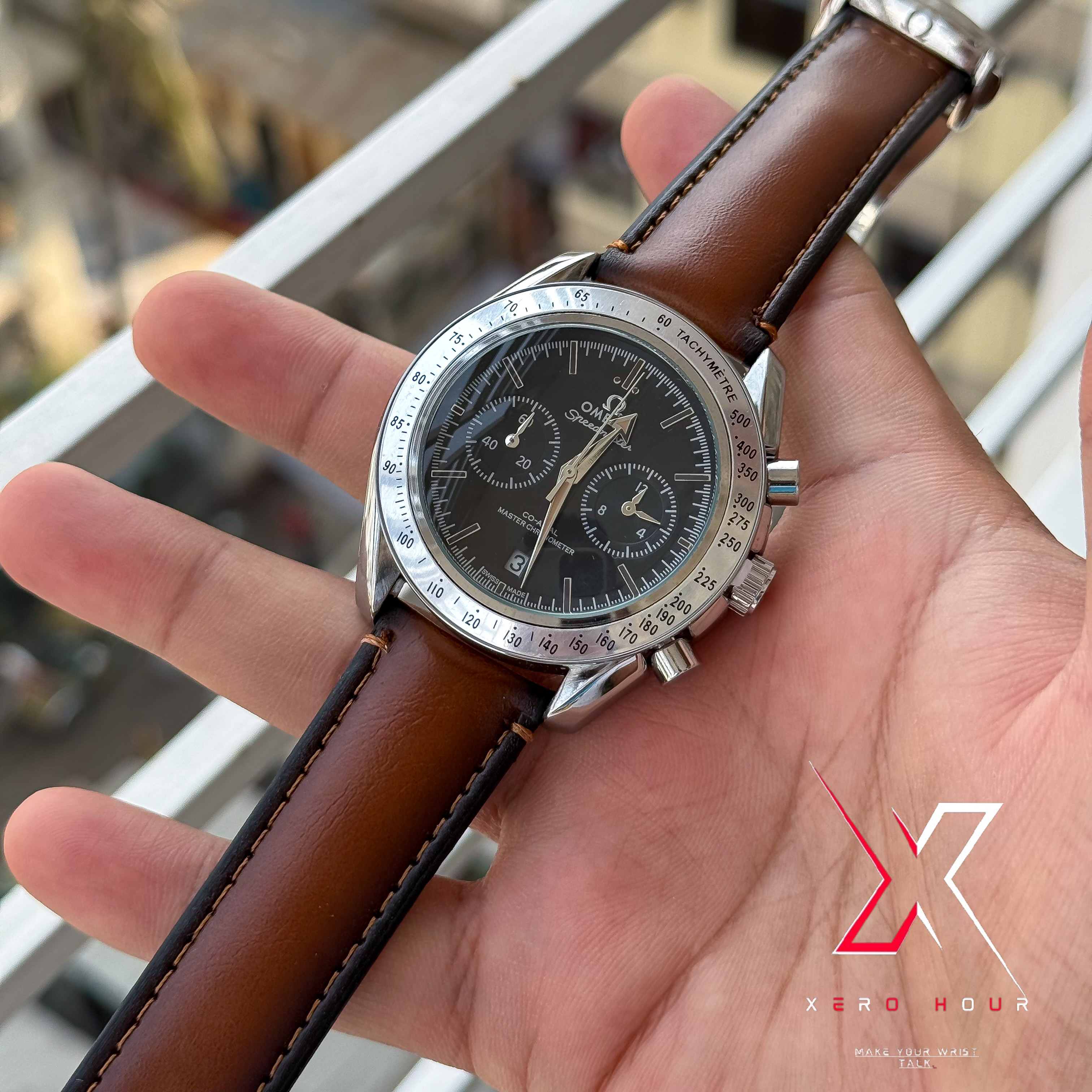 Omega Speedmaster | 57 Black Brown Belt | Black Dial | AA Grade_img_6