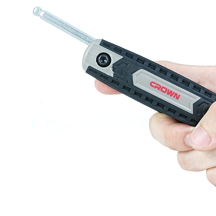 CROWN Professional 8pcs Foldable hex key set ball head, Ball head, CR-V, 8pcs; CPHOF-BMAX08_img_1