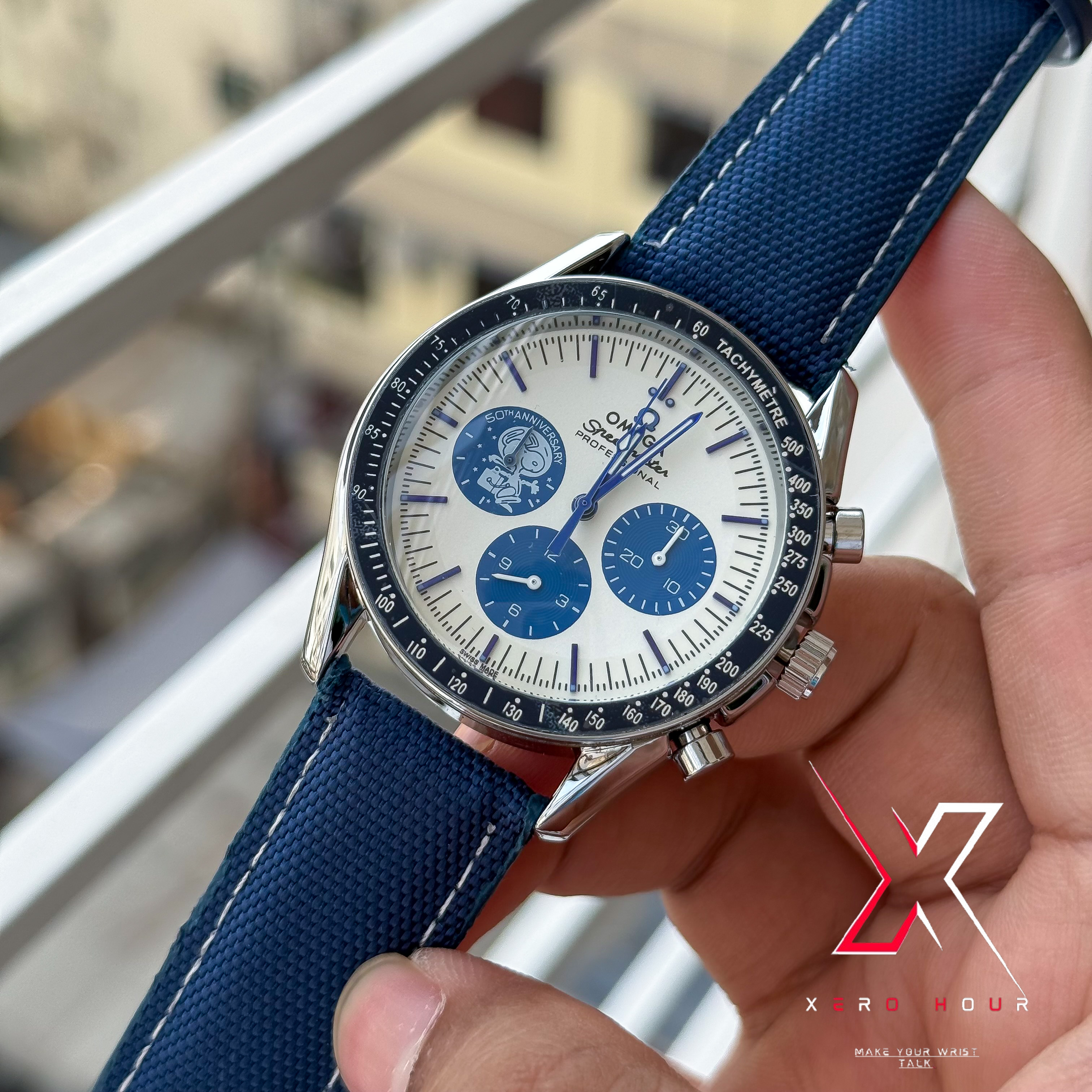 Omega Speedmaster | "Silver Snoopy" 50th Anniversary | Blue Demin Edition | AA Grade_img_5