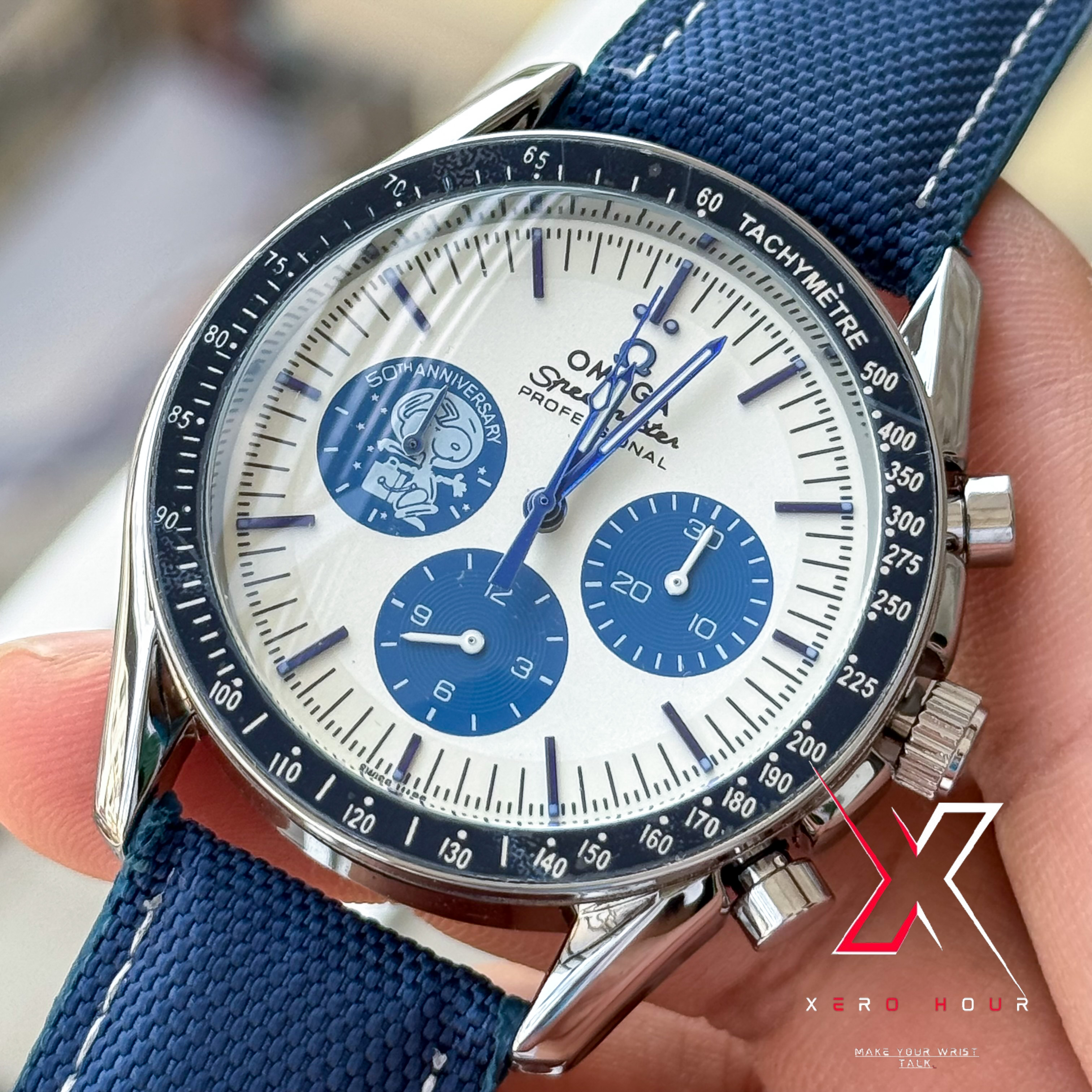 Omega Speedmaster | "Silver Snoopy" 50th Anniversary | Blue Demin Edition | AA Grade_img_6