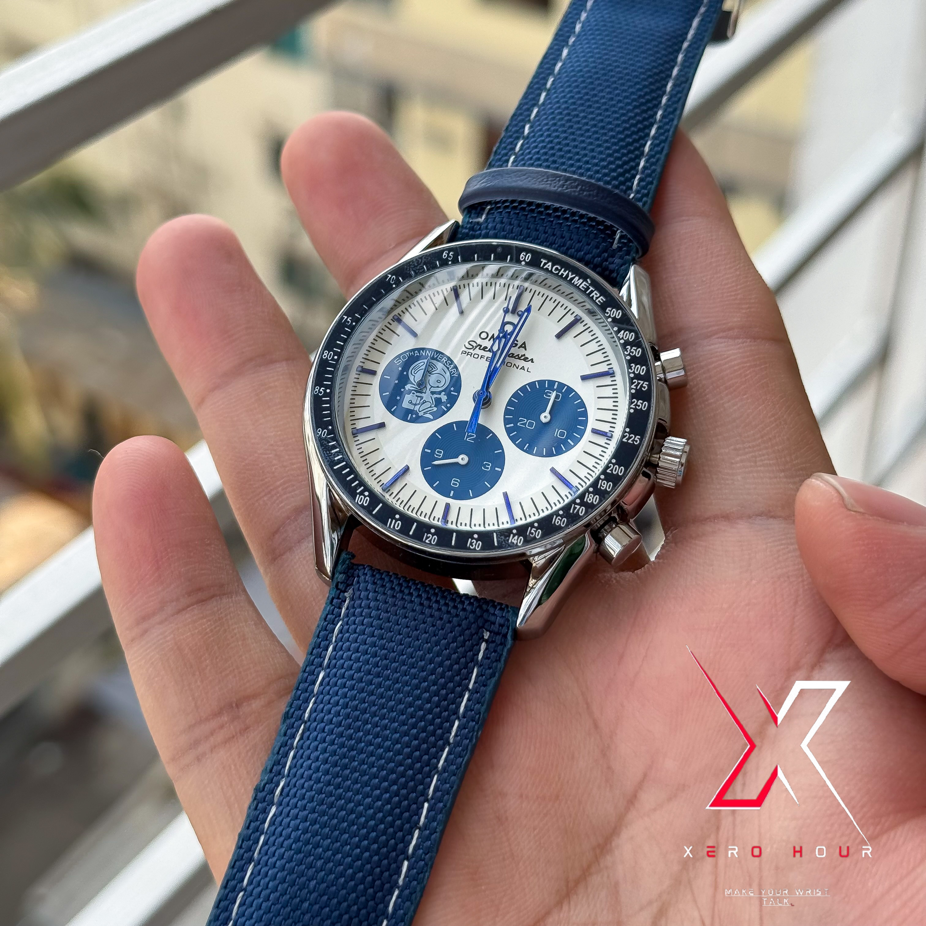 Omega Speedmaster | "Silver Snoopy" 50th Anniversary | Blue Demin Edition | AA Grade_img_7