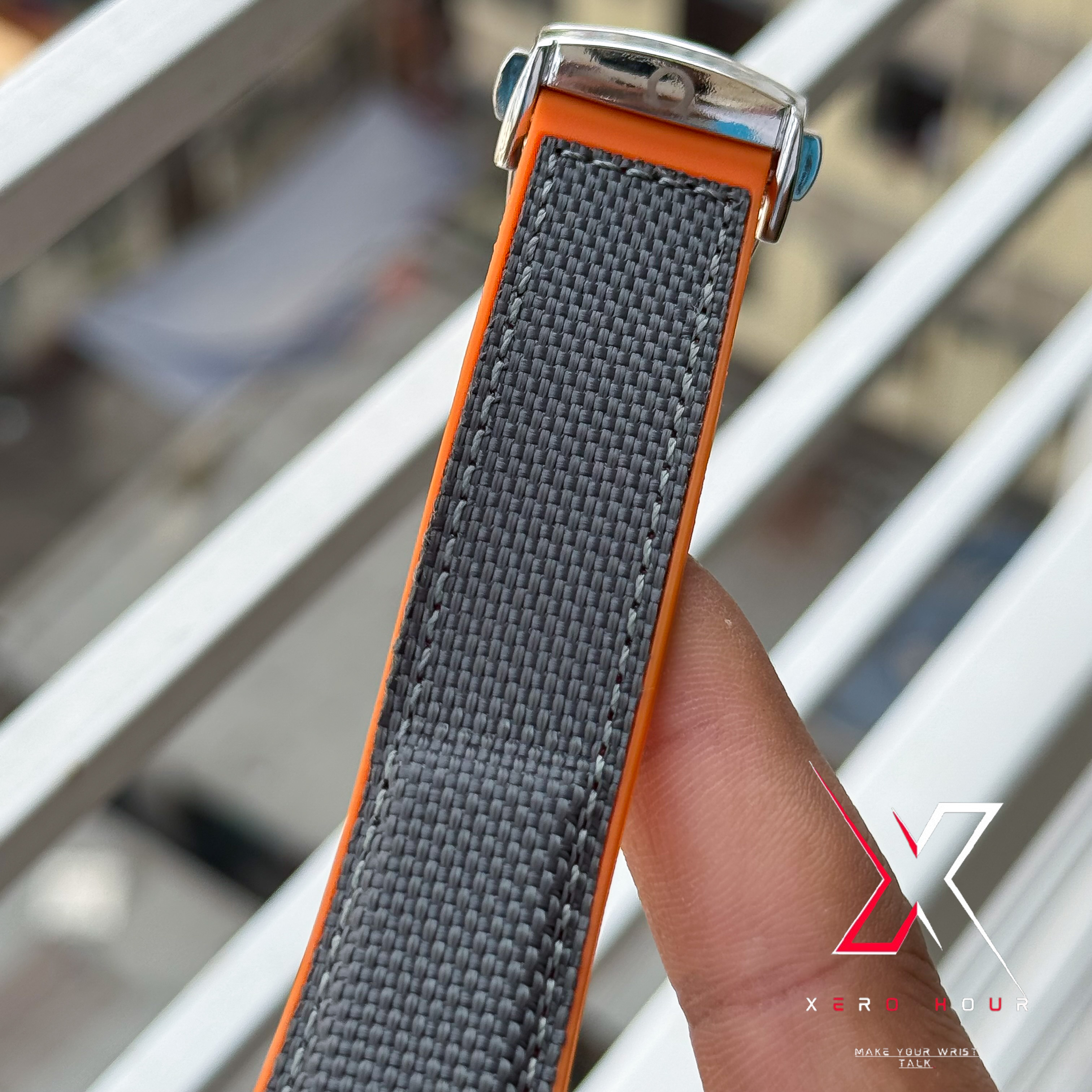 Omega Seamaster | Date just edition | Nylon strap | Grey Strap_img_4