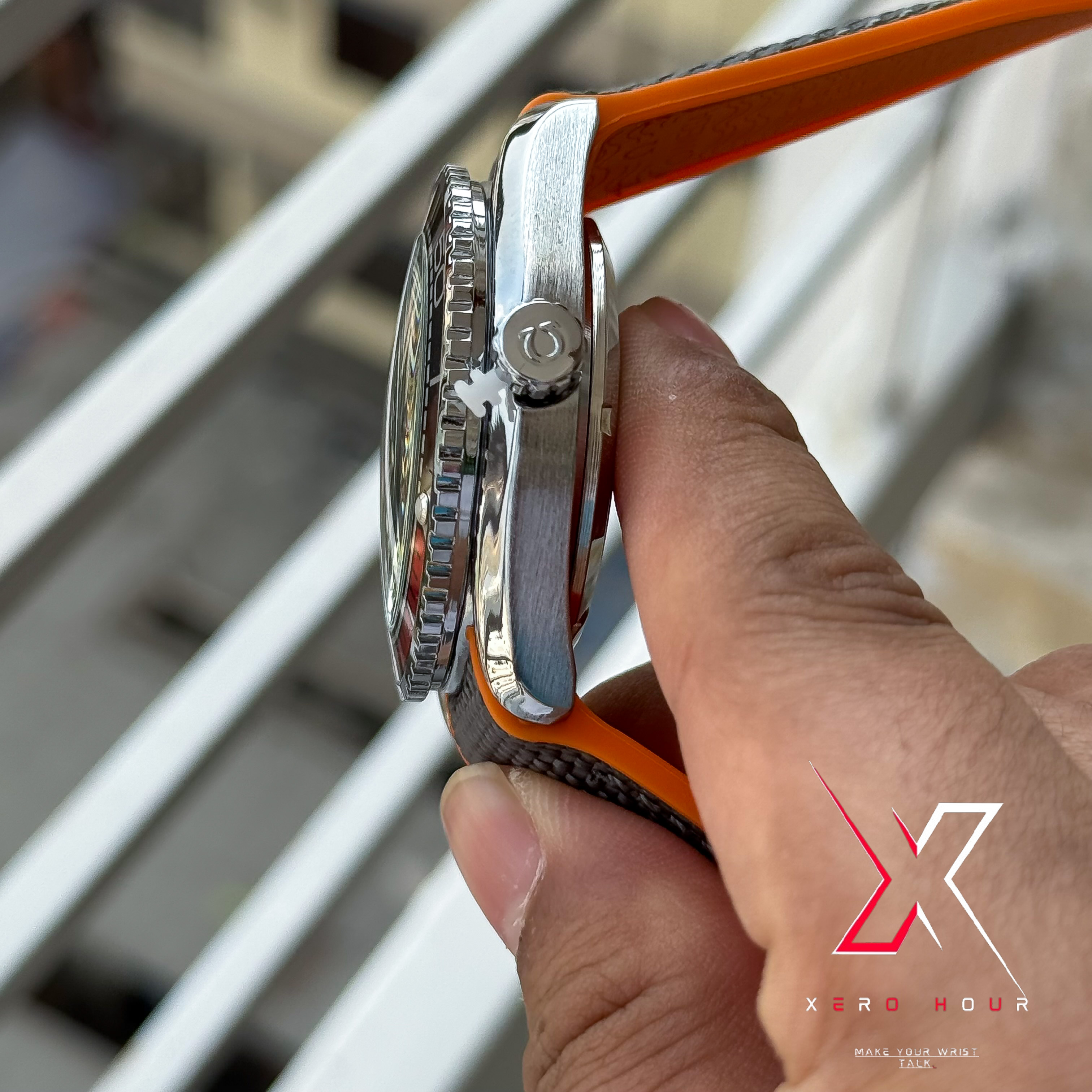 Omega Seamaster | Date just edition | Nylon strap | Grey Strap_img_6