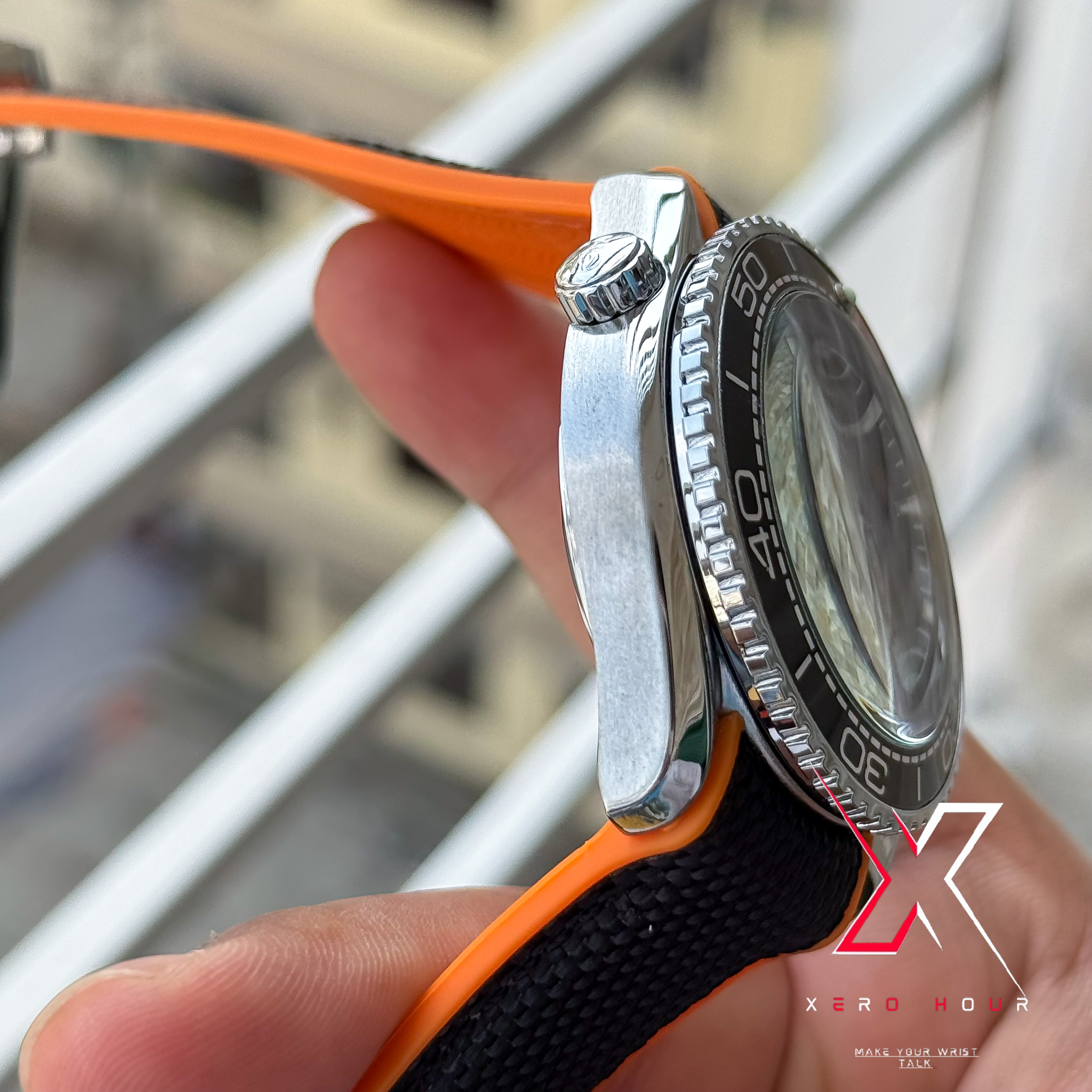 Omega Seamaster | Date just edition | Nylon strap | black Strap | Black Dial_img_2