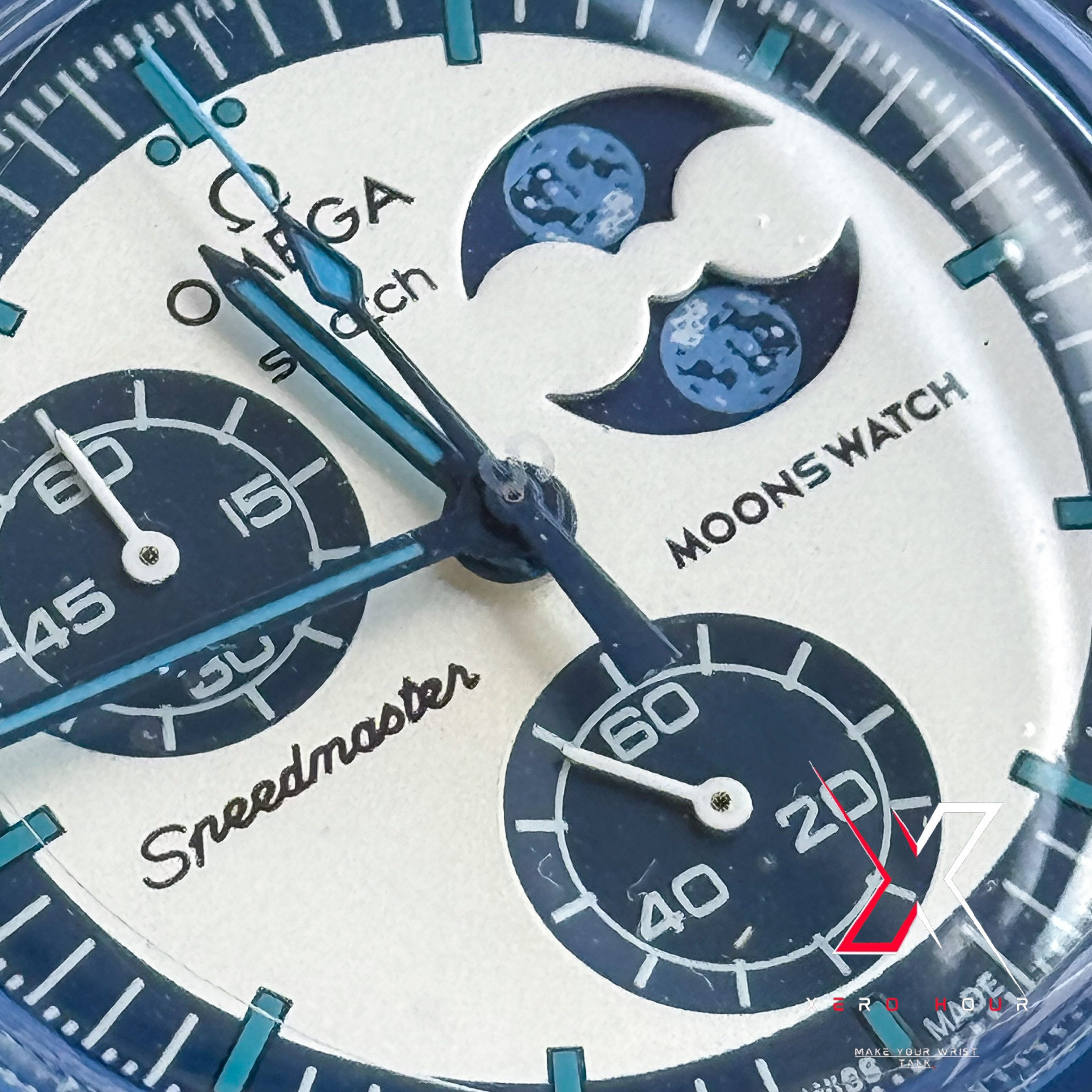 Omega MoonsWatch | MoonPhase | Mission To Moon Blue  | AA grade_img_1