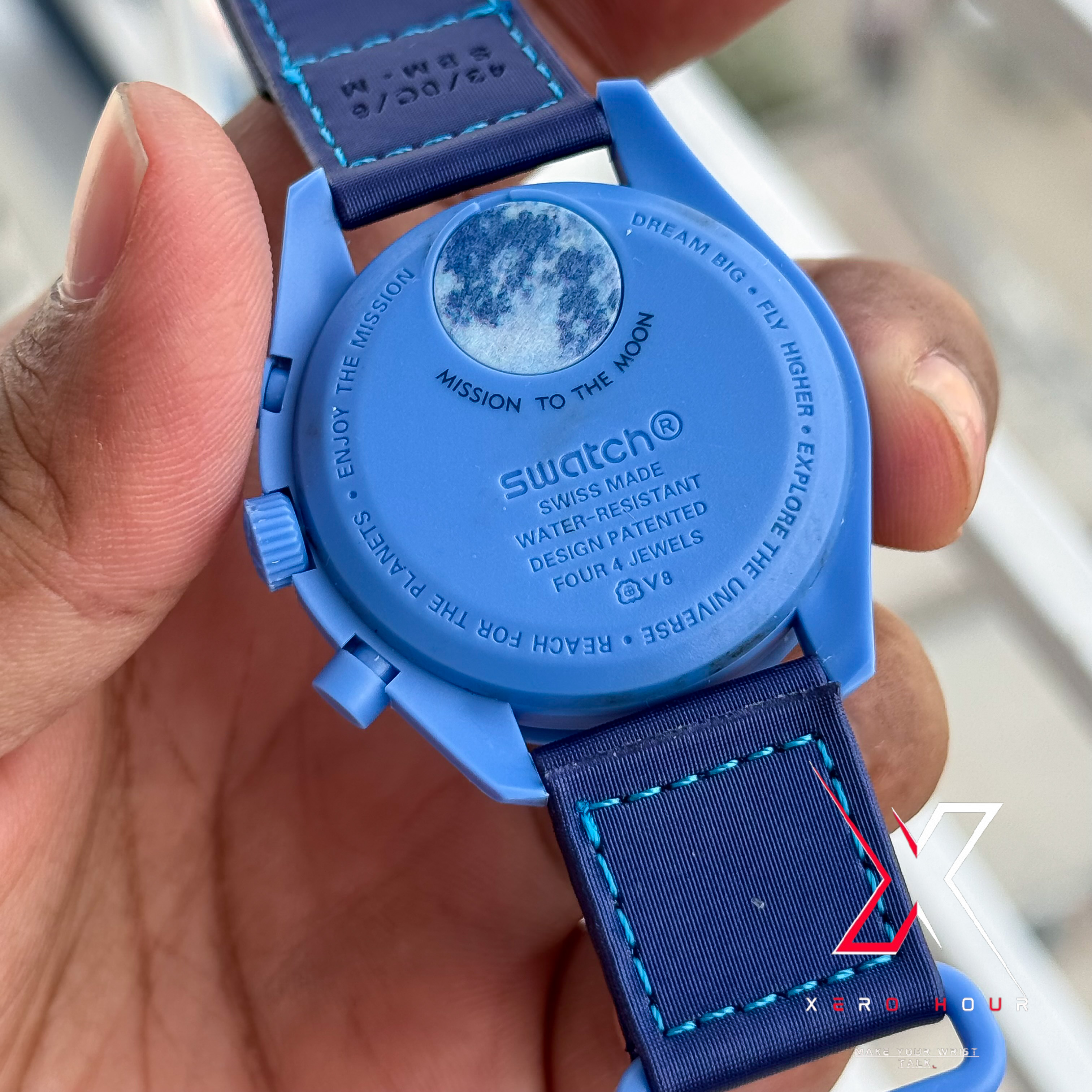 Omega MoonsWatch | MoonPhase | Mission To Moon Blue  | AA grade_img_2