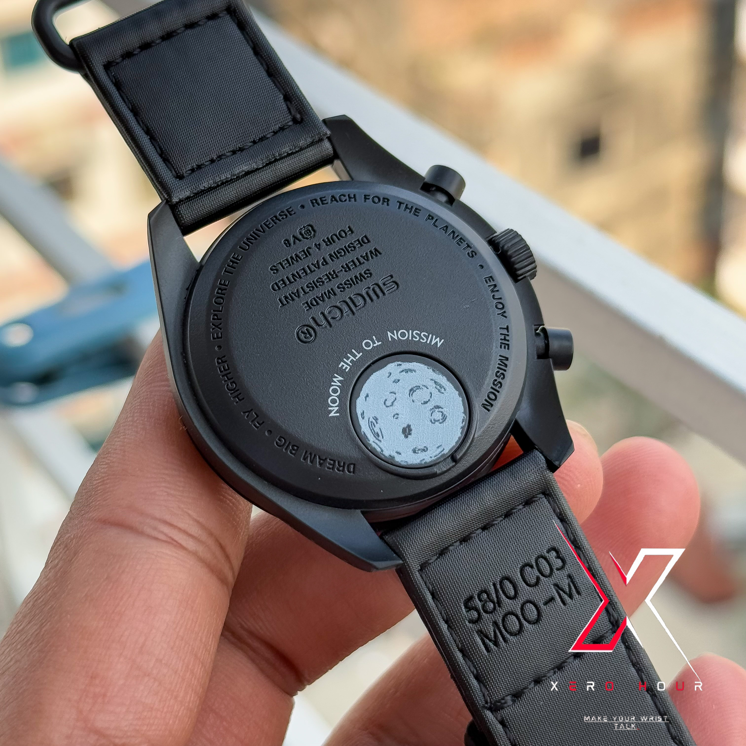 Omega Moons Watch | MoonPhase Mission to the MOON | Matte Dark edition_img_1