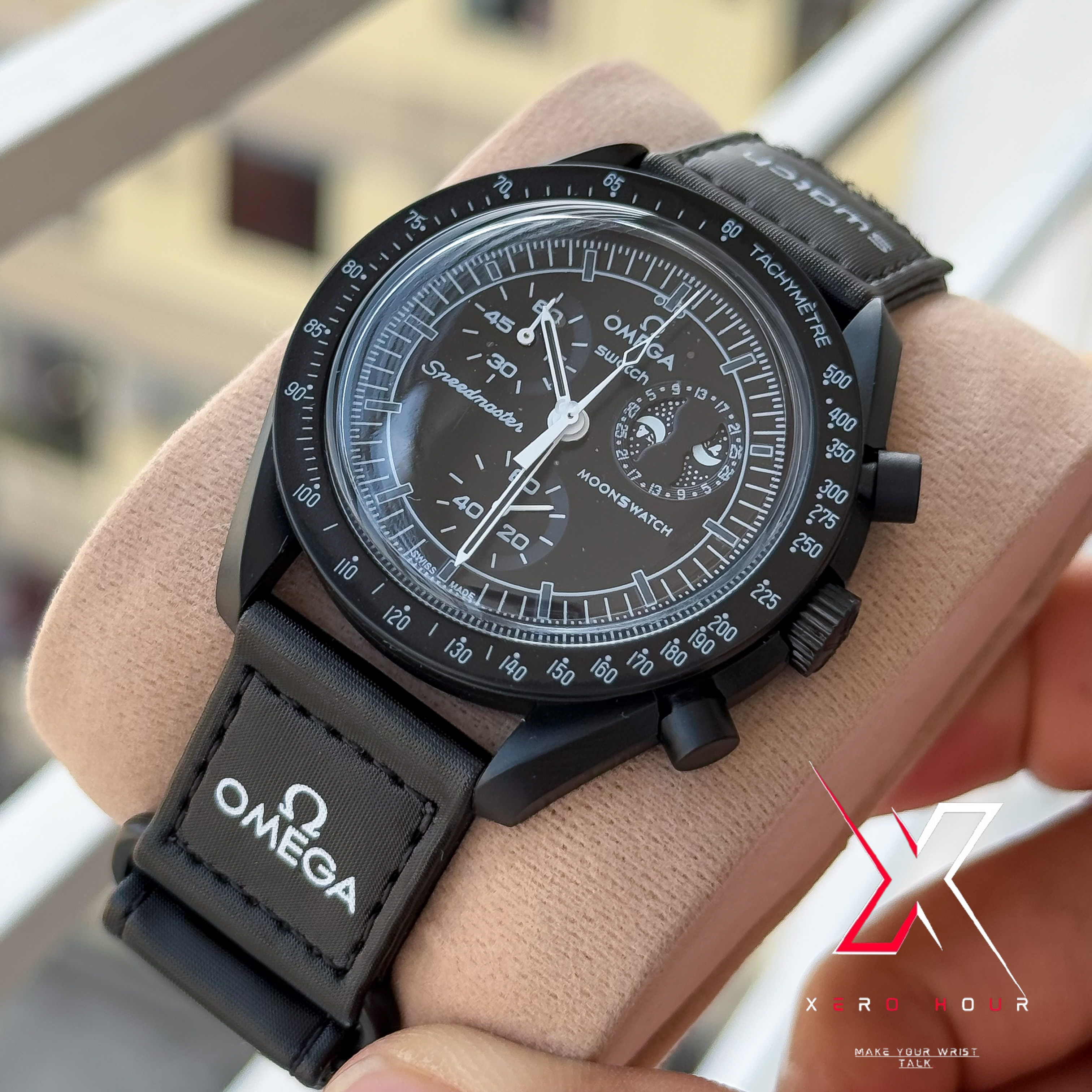 Omega Moons Watch | MoonPhase Mission to the MOON | Matte Dark edition_img_6