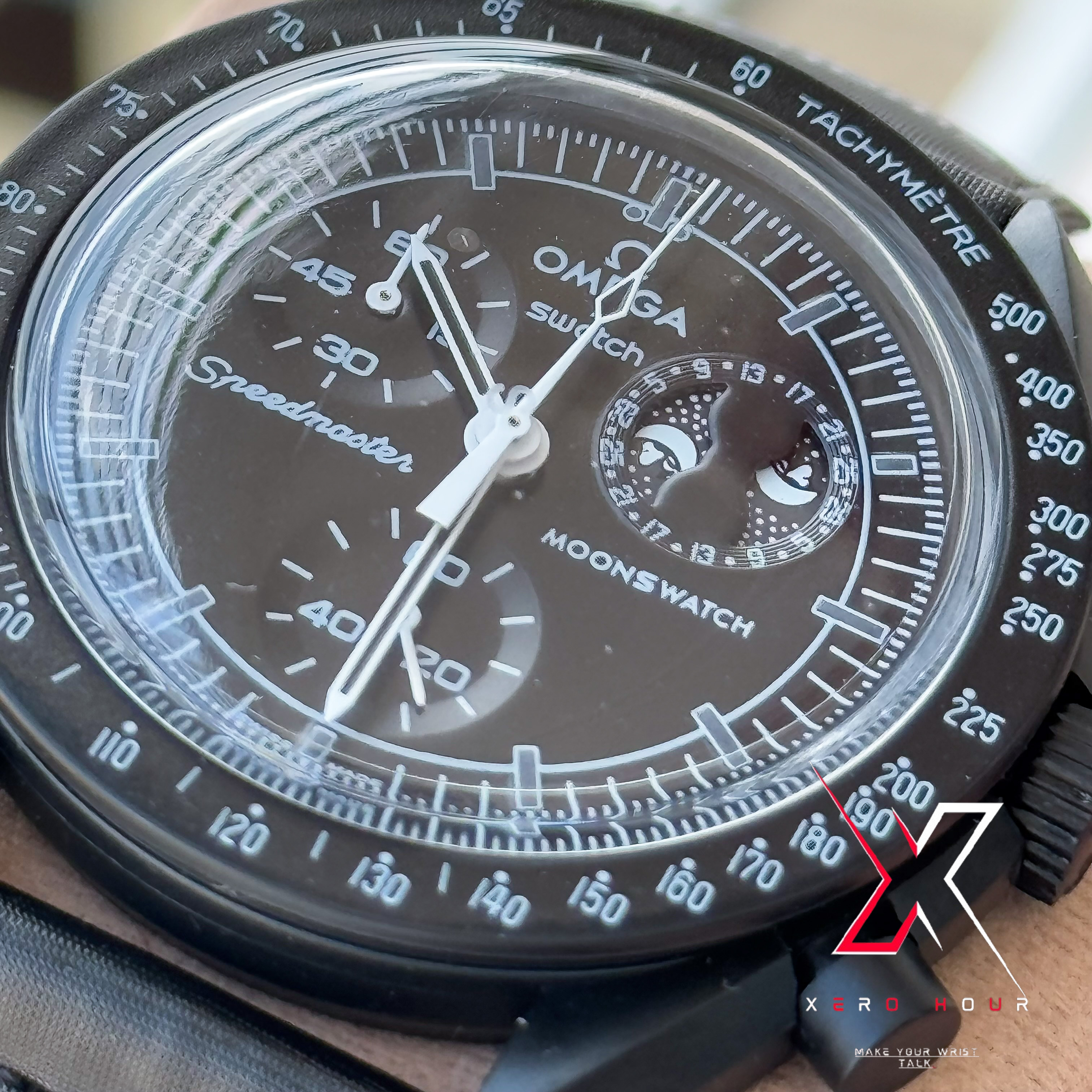 Omega Moons Watch | MoonPhase Mission to the MOON | Matte Dark edition_img_7