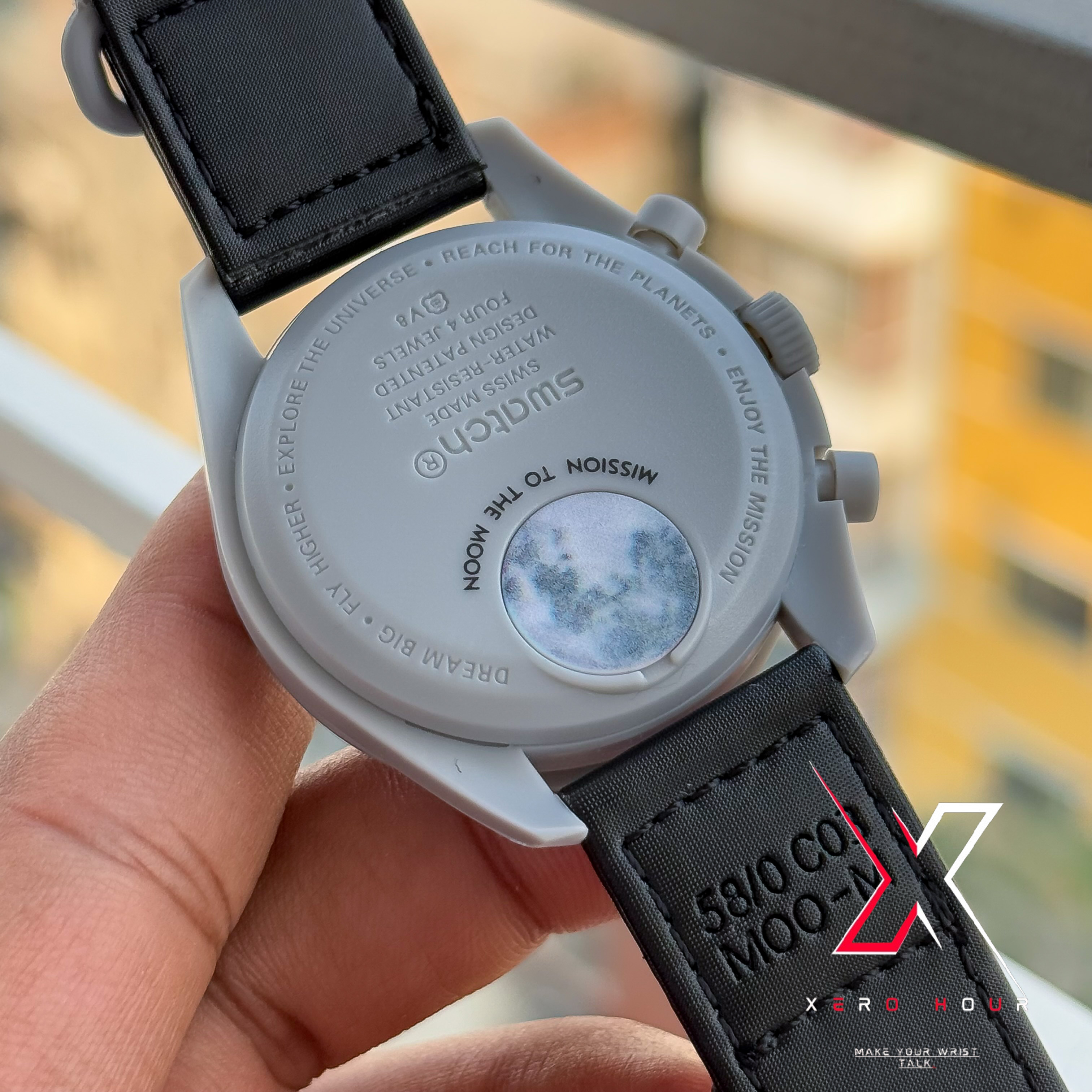 Omega Moons watch | Chronograph | Mission to the mood | Black grey body_img_1