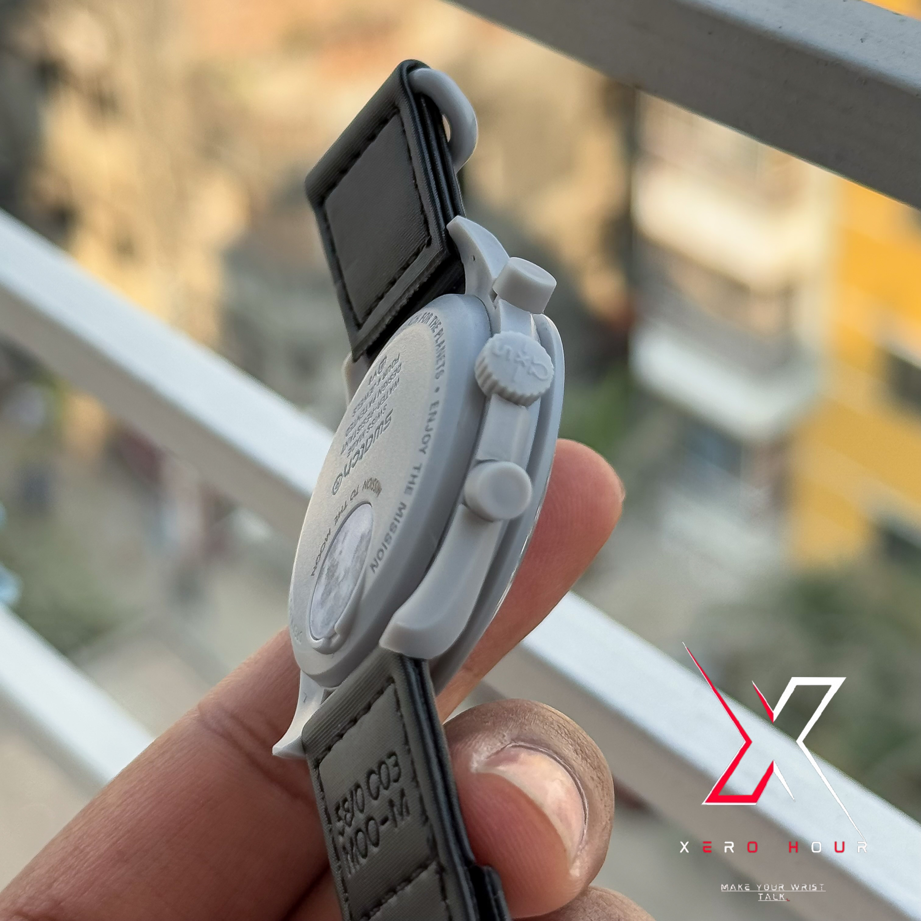 Omega Moons watch | Chronograph | Mission to the mood | Black grey body_img_2