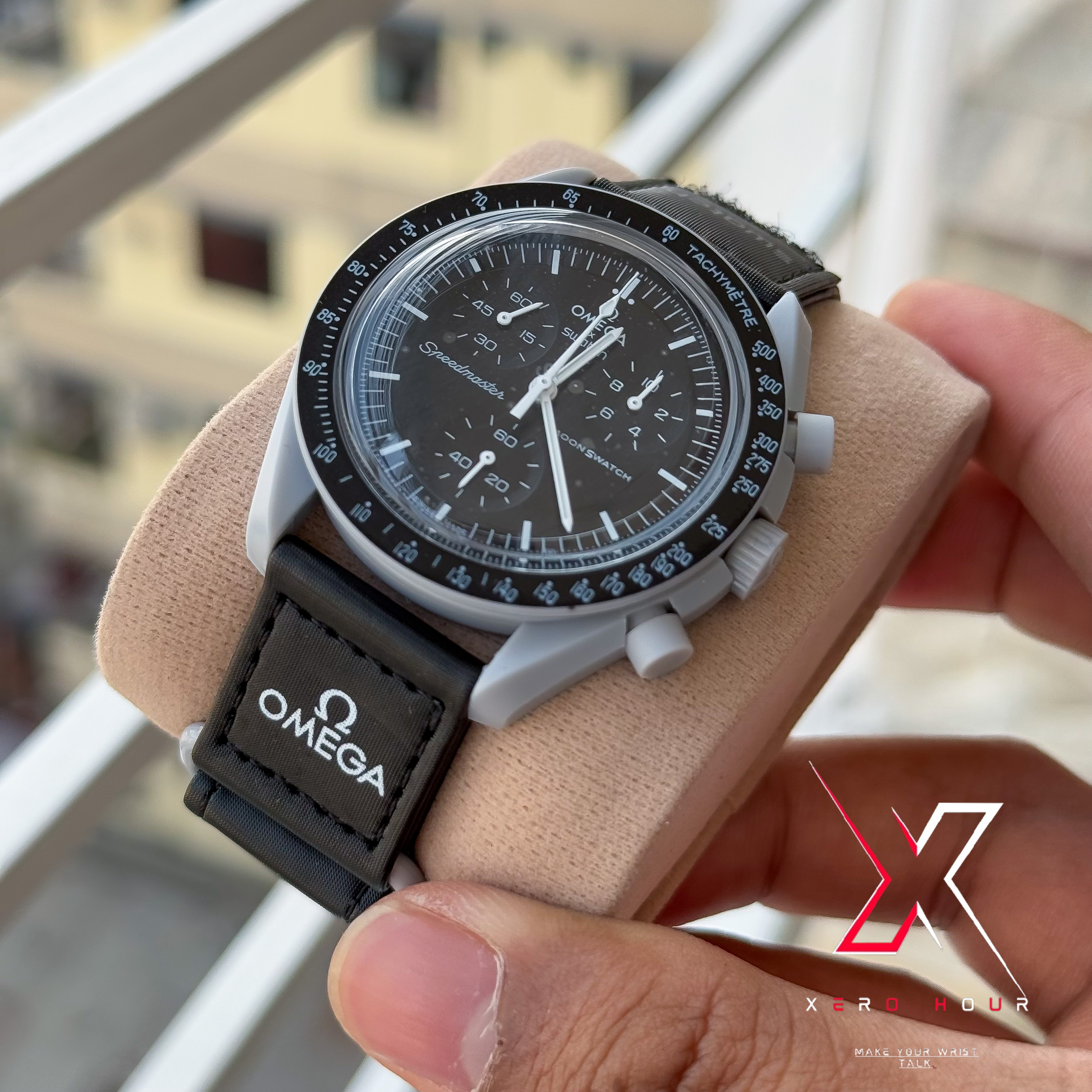 Omega Moons watch | Chronograph | Mission to the mood | Black grey body_img_6