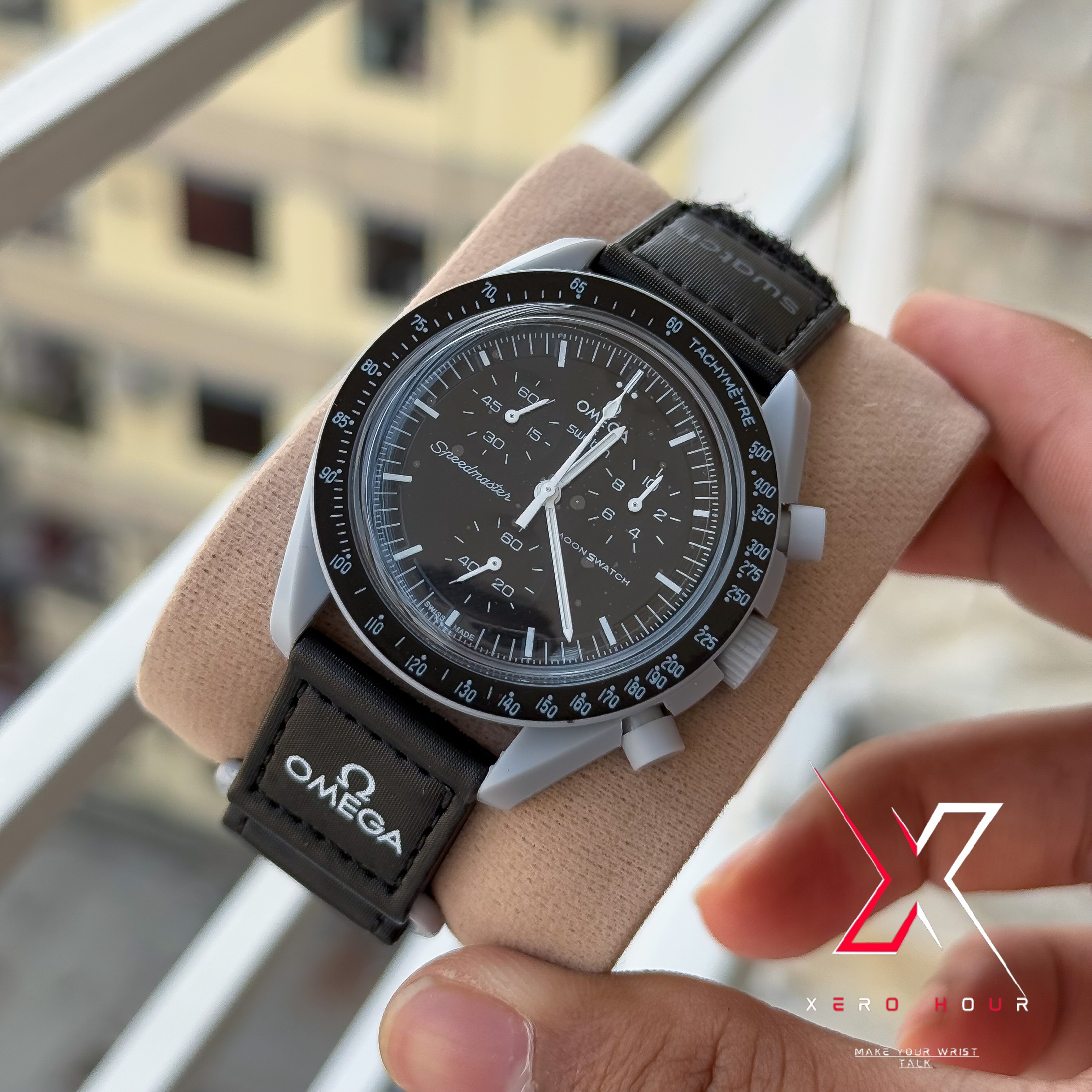 Omega Moons watch | Chronograph | Mission to the mood | Black grey body_img_7