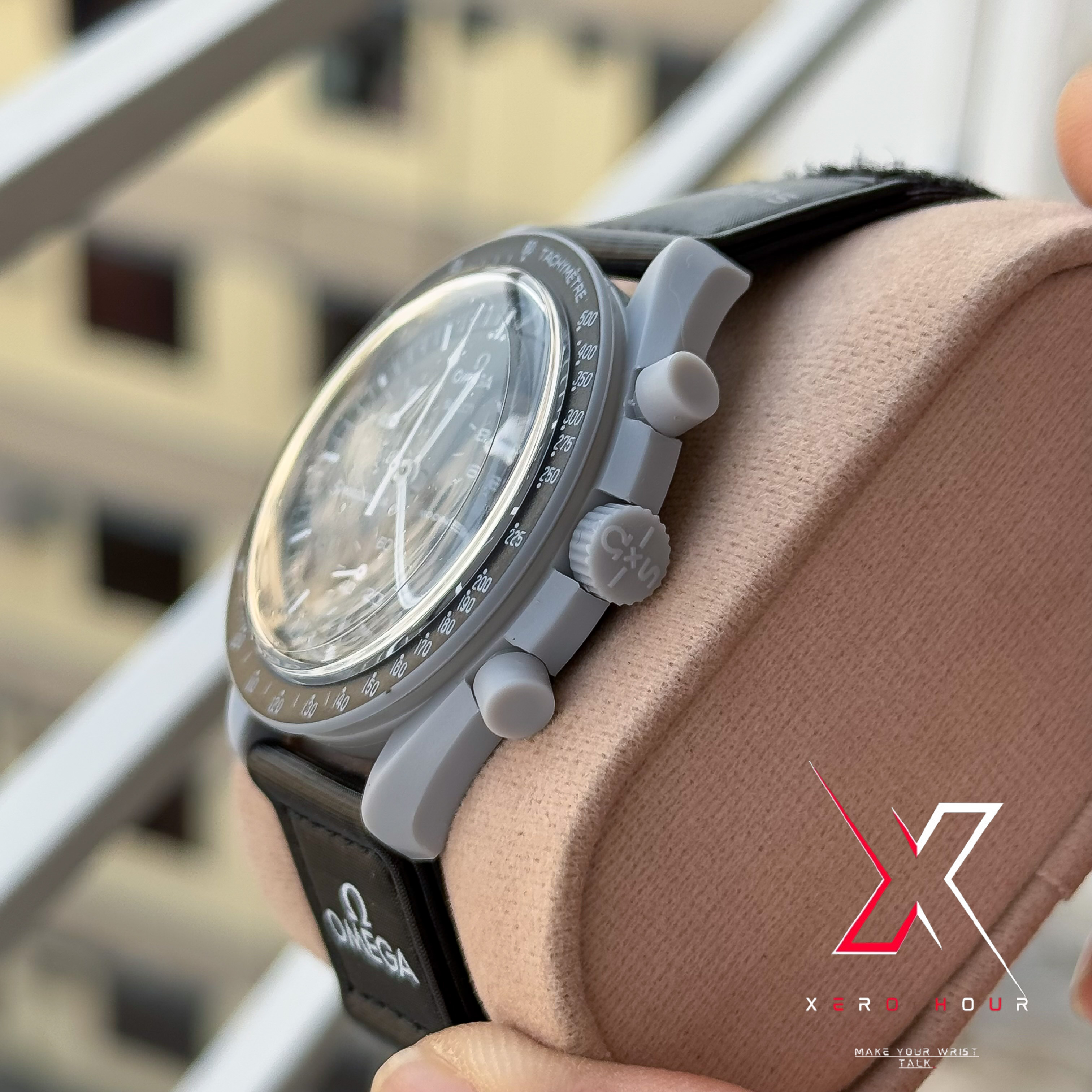 Omega Moons watch | Chronograph | Mission to the mood | Black grey body_img_8