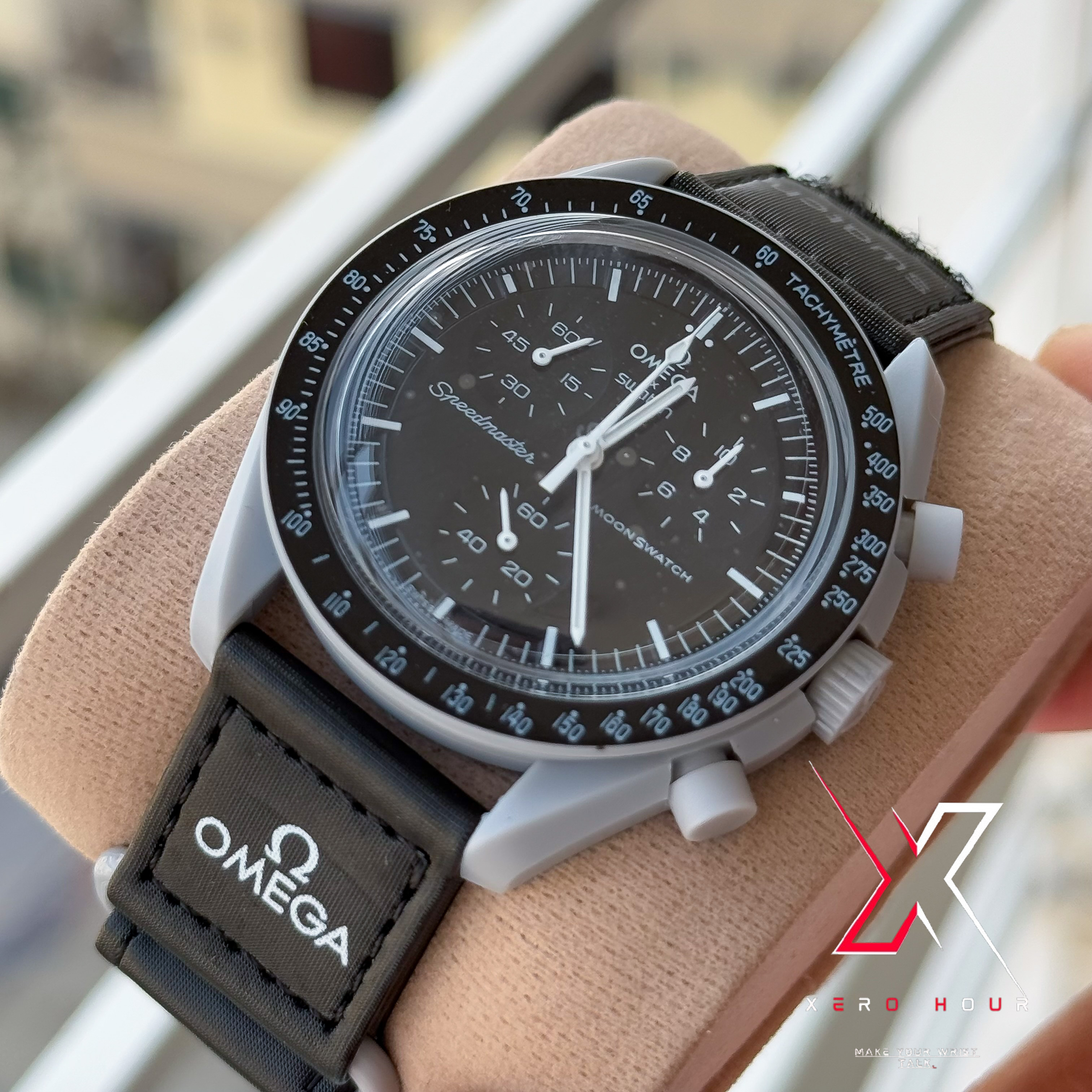 Omega Moons watch | Chronograph | Mission to the mood | Black grey body_img_9