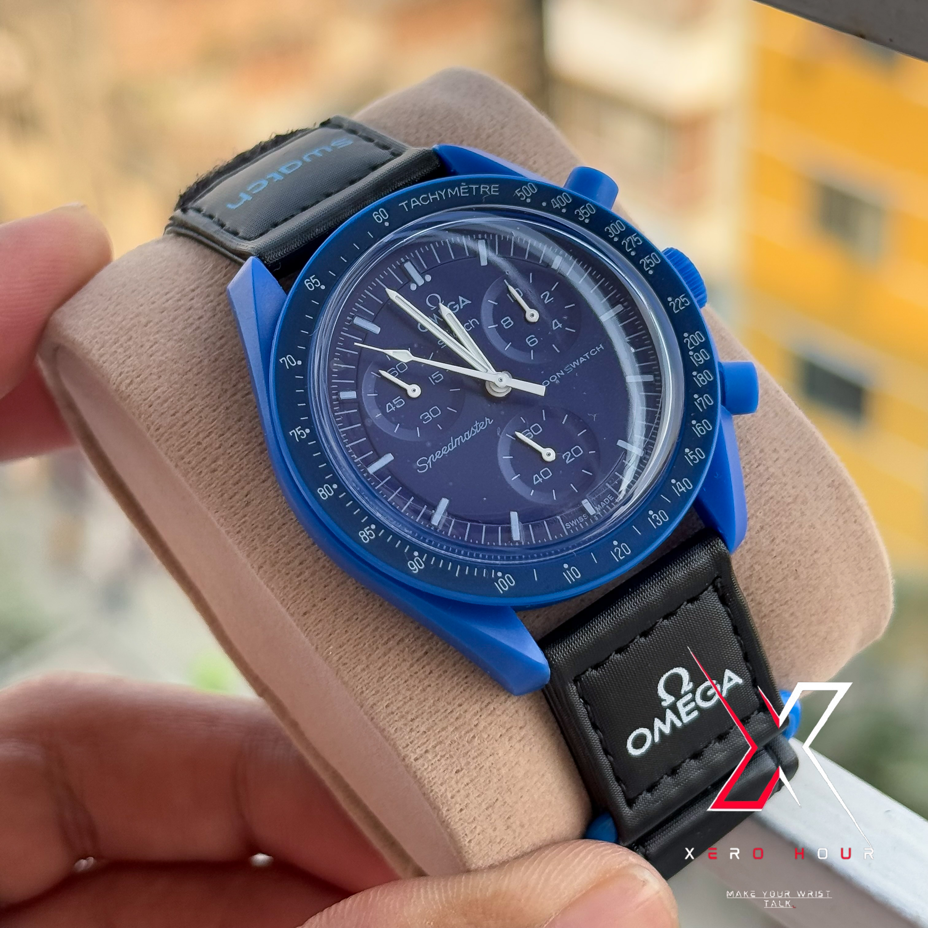 Omega MoonsWatch | Chronograph | Mission to the Neptune | Blue black_img_3