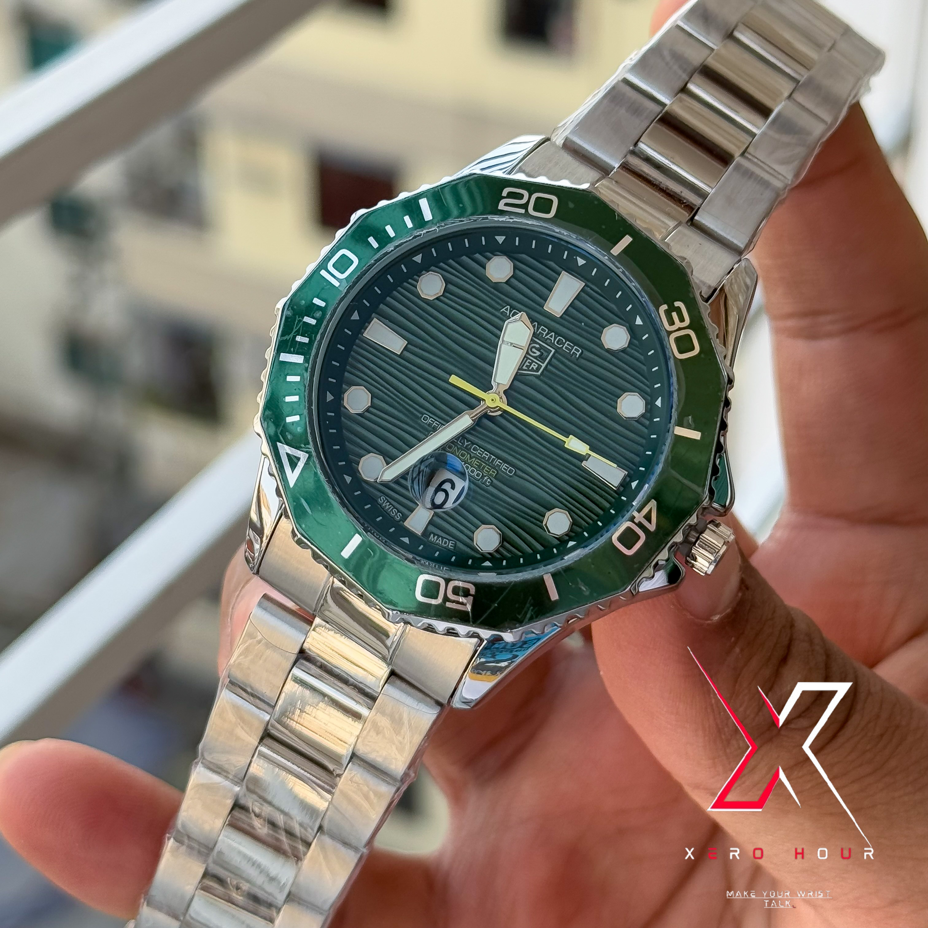 Tag Heuer | Aquaracer | Date Just | Green Wave dial |AA Grade_img_2