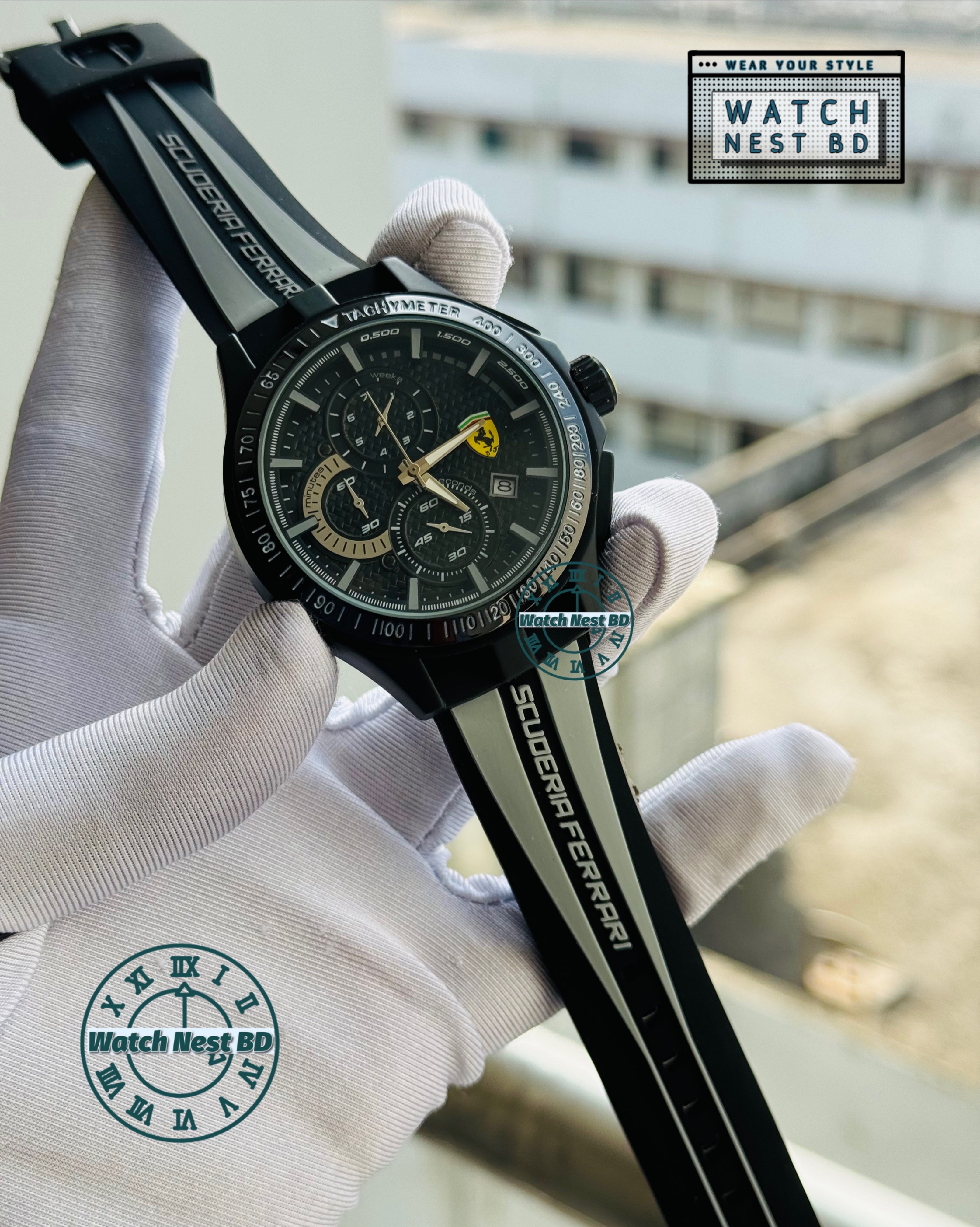 Ferrari Awsh Chronograph Watch (AA Grade!)