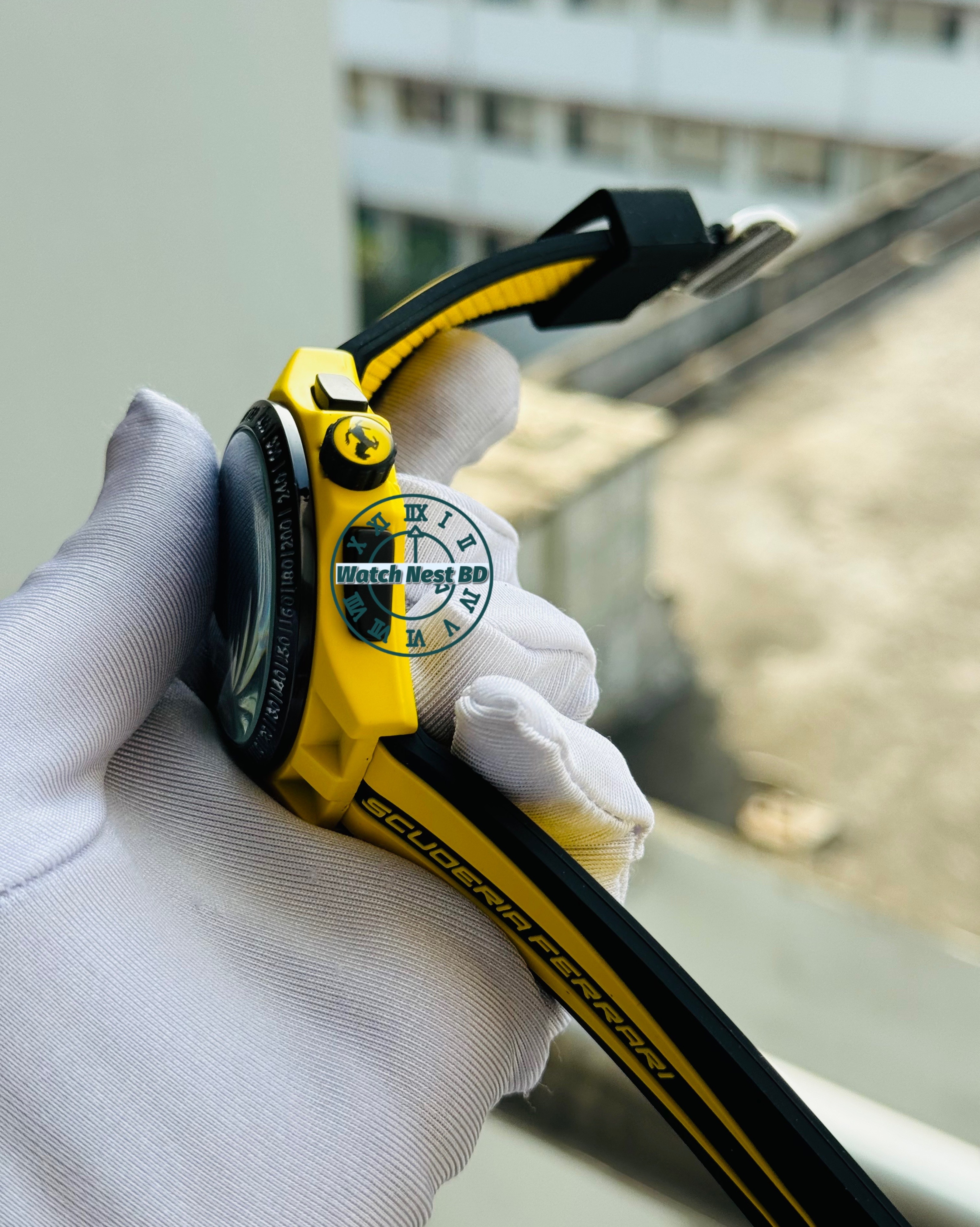 Ferrari Yellow Chronograph Watch (AA Grade!)_img_1