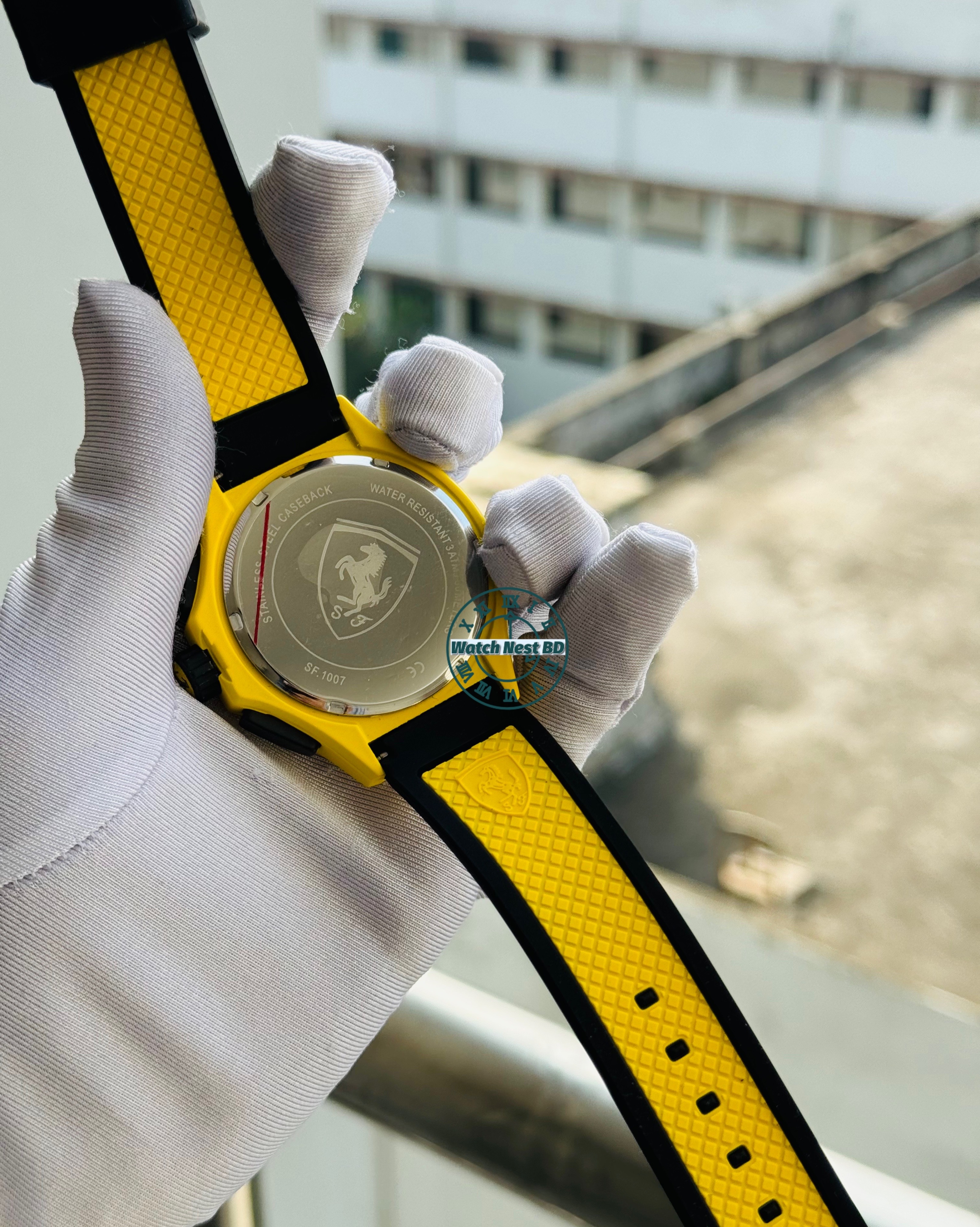 Ferrari Yellow Chronograph Watch (AA Grade!)_img_2