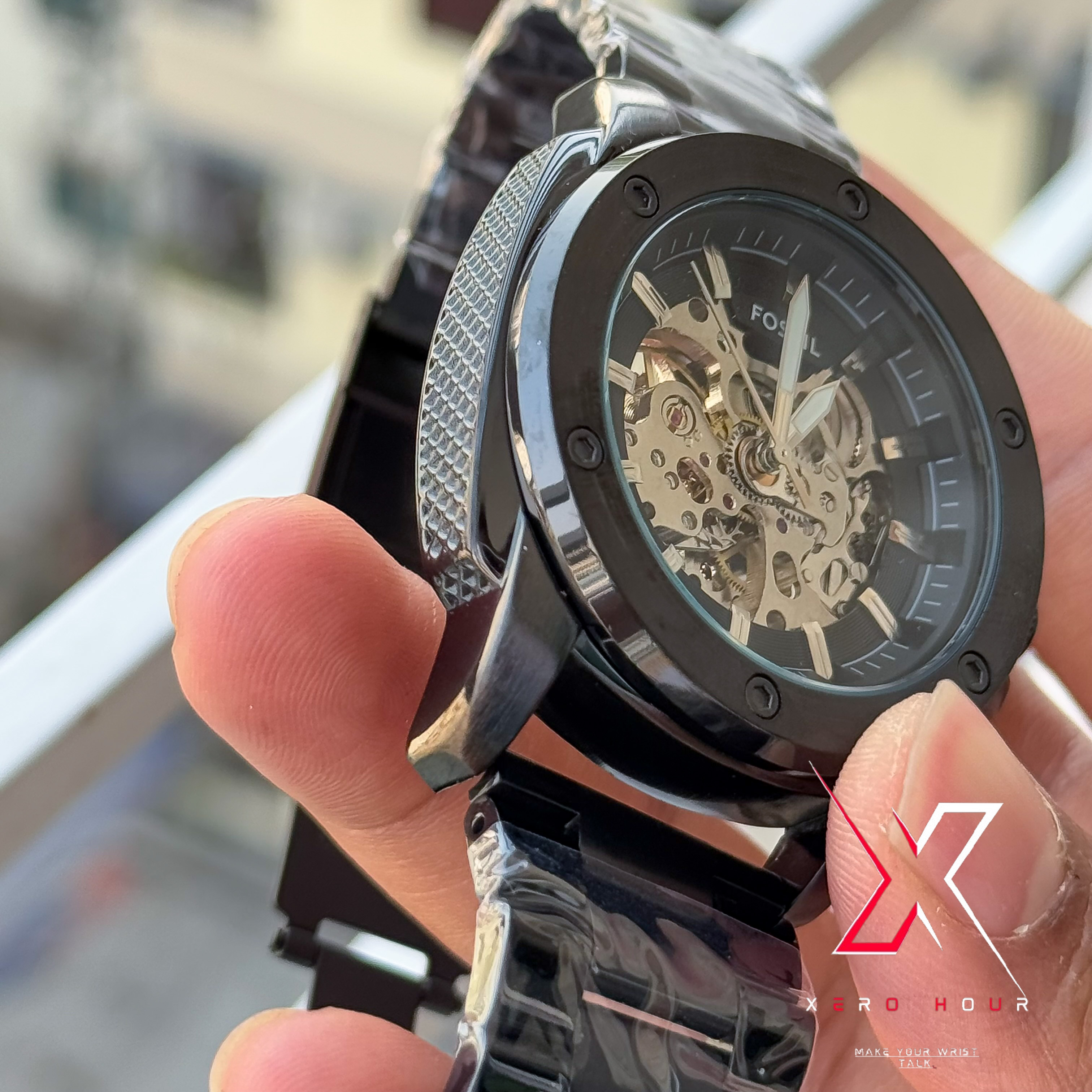 Fossil Big Bang ( Black ) | Automatic | Full SS body Skeleton Dial | AA Grade_img_3