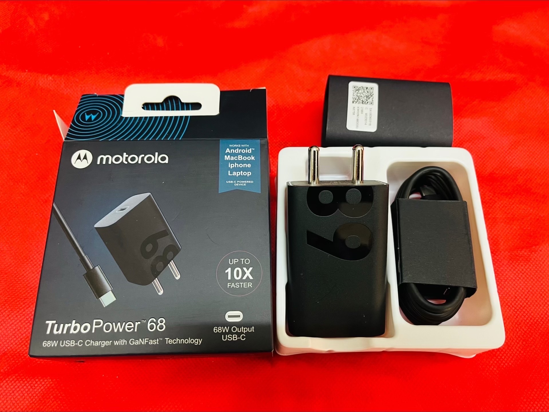 Motorola 68W Charger Turbo 68W With Cable Type C To C_img_1