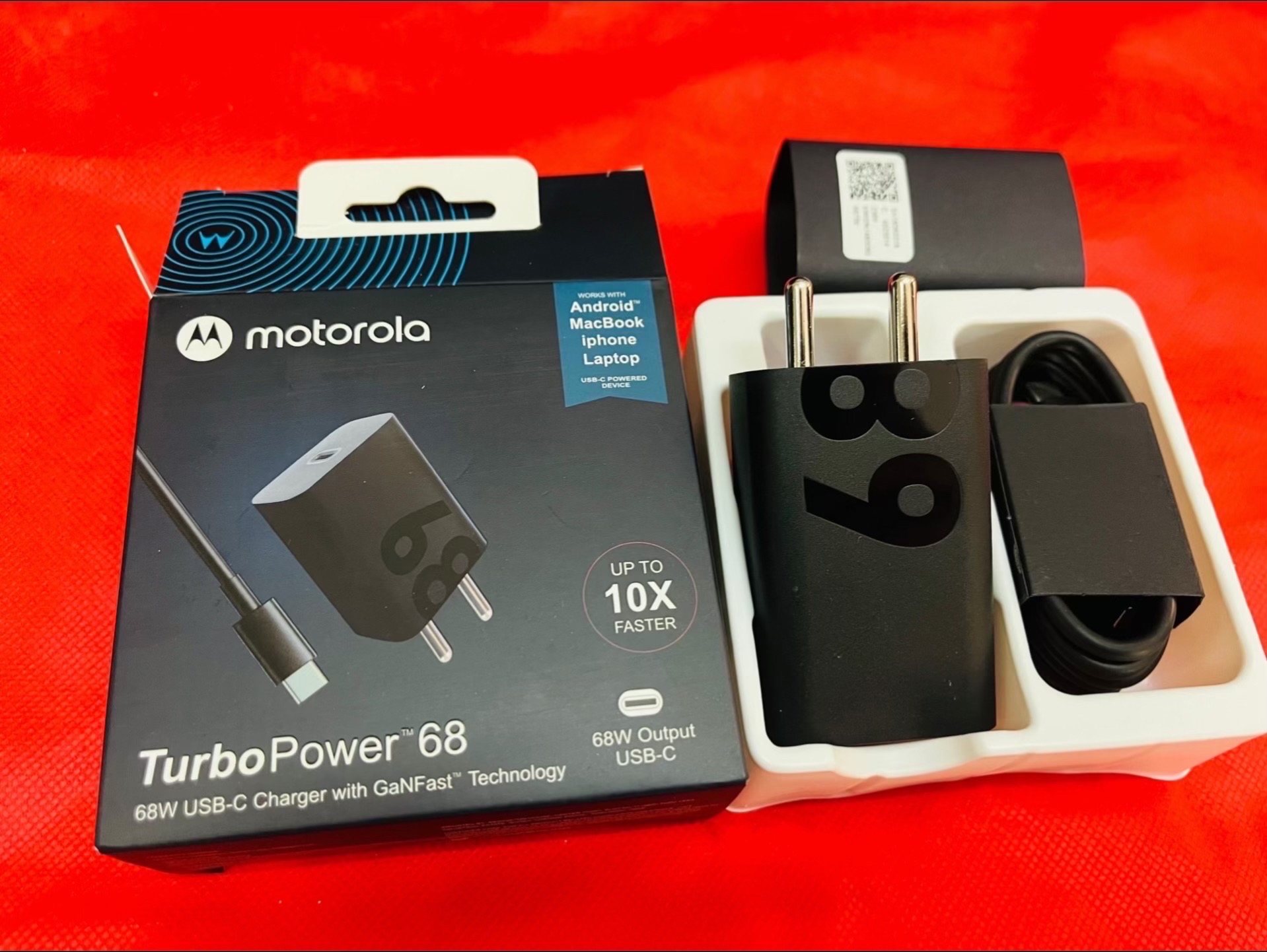 Motorola 68W Charger Turbo 68W With Cable Type C To C_img_2