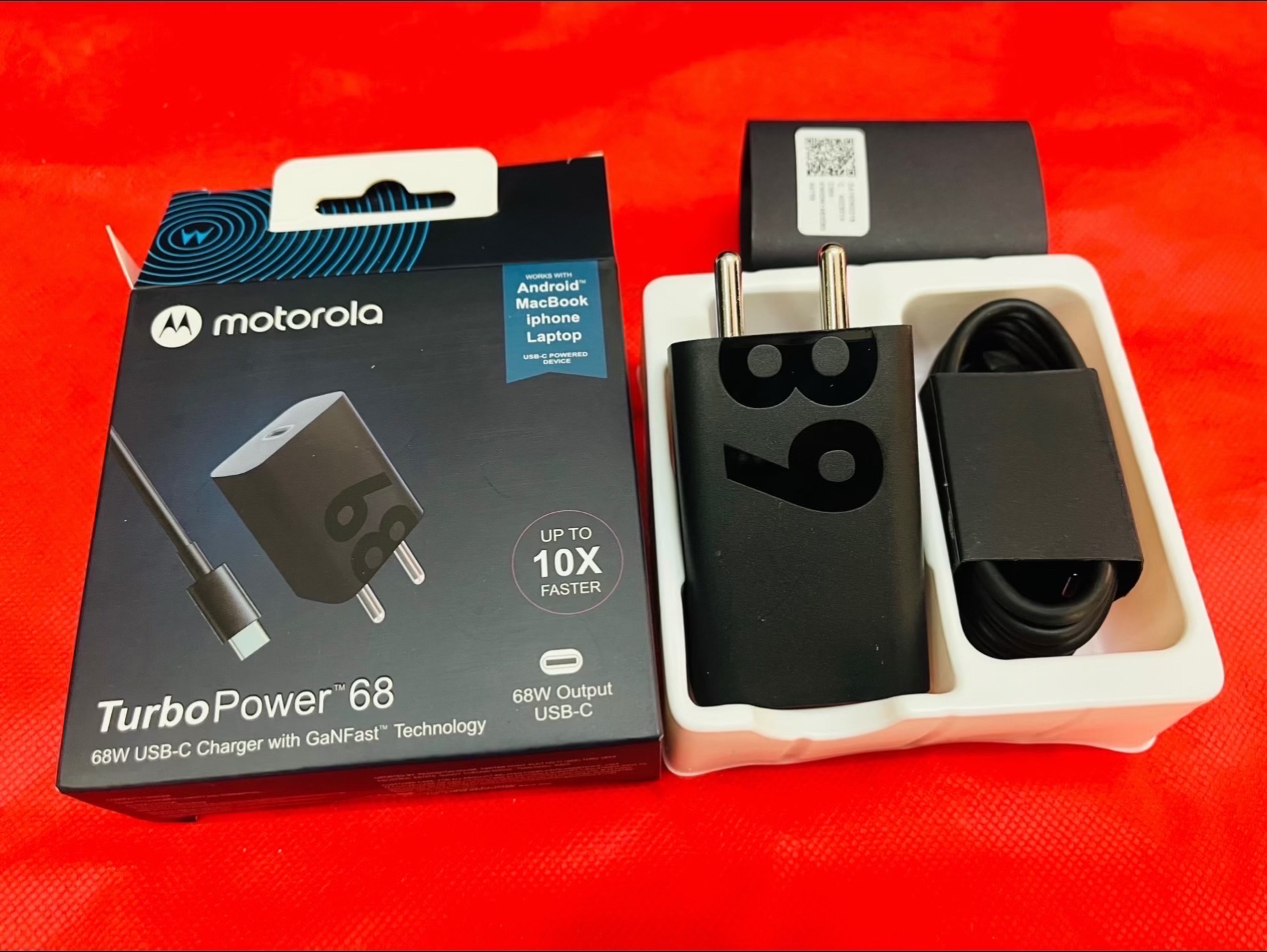 Motorola 68W Charger Turbo 68W With Cable Type C To C_img_3