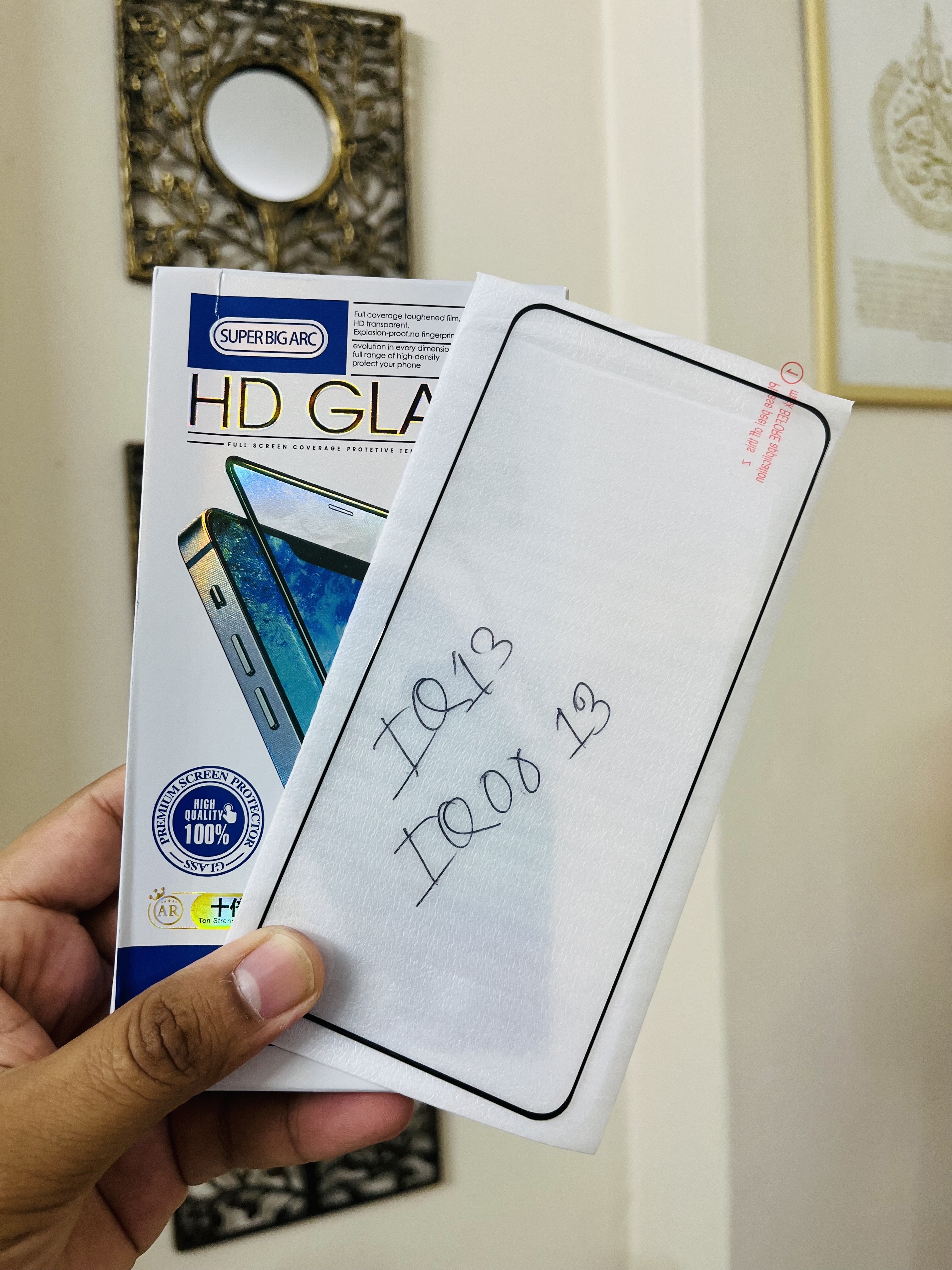 iQoo 13 Screen Protector Premium Full Screen Full Glue_img_1