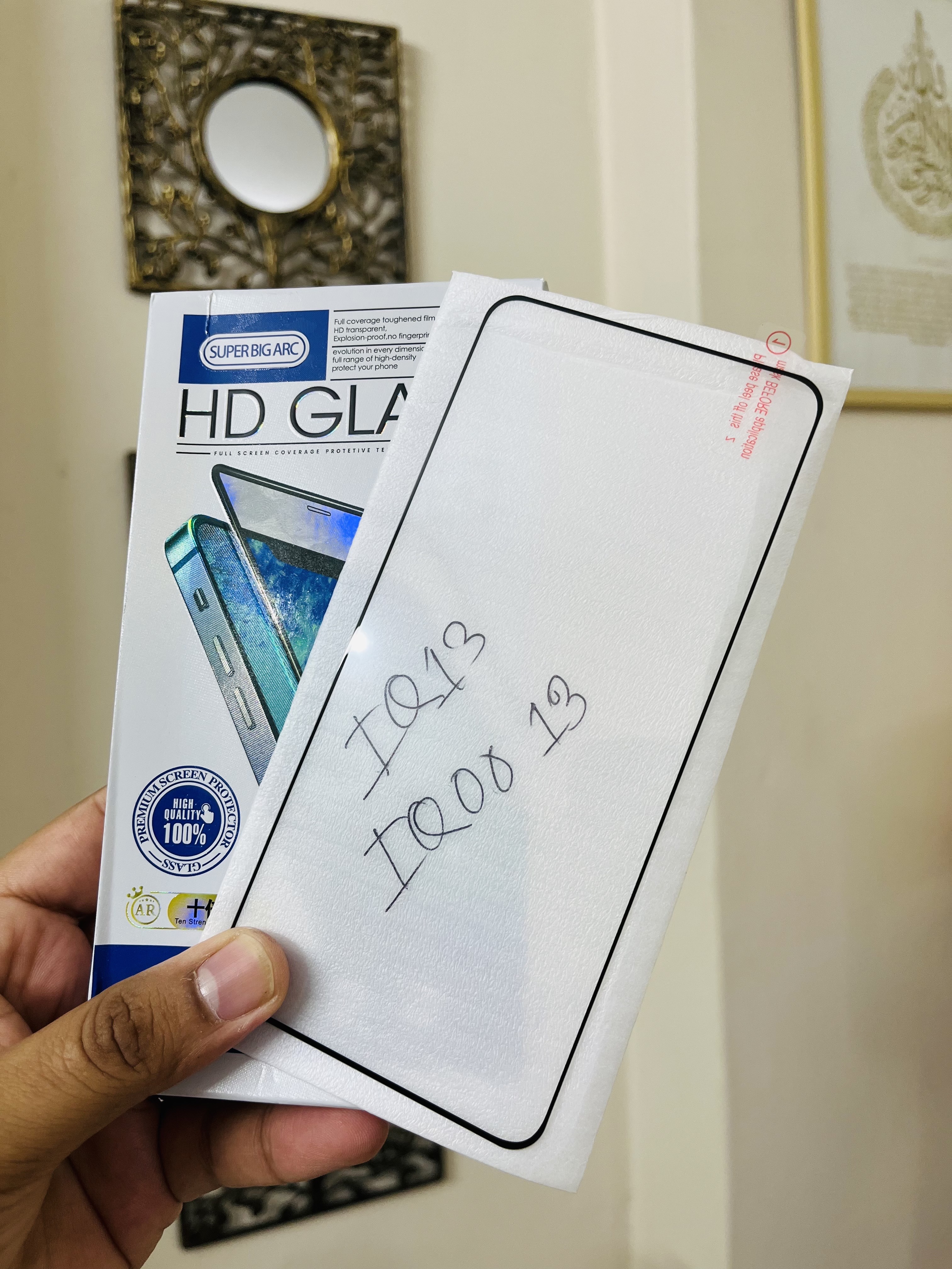 iQoo 13 Screen Protector Premium Full Screen Full Glue_img_3