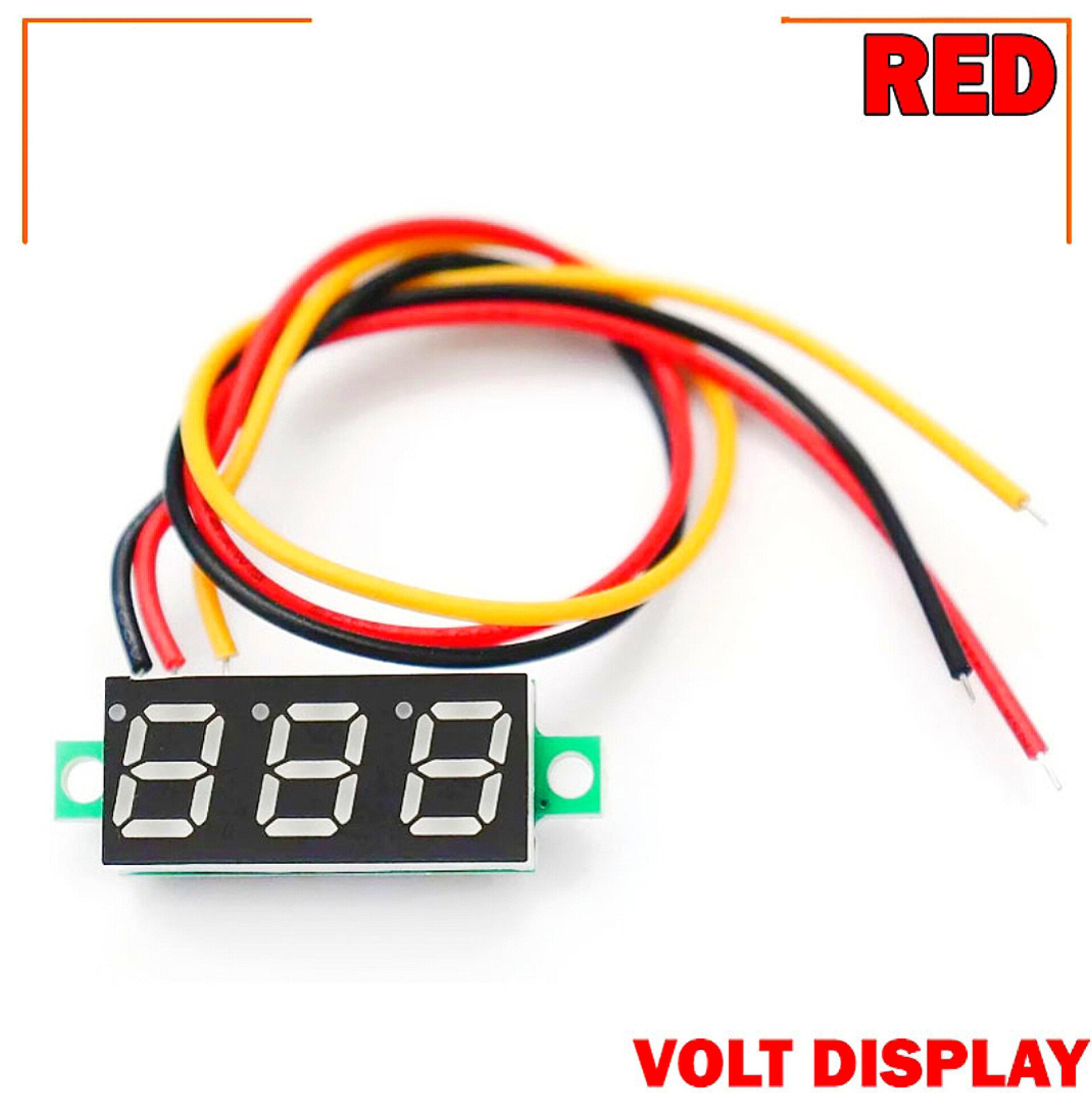 LED Display Mini 0.28 inch DC 0 -100V Digital Voltmeter 100V Volt Panel Indicator Monitor Voltage Meter-1PCS - Compact Digital Voltmeter -Red_img_1