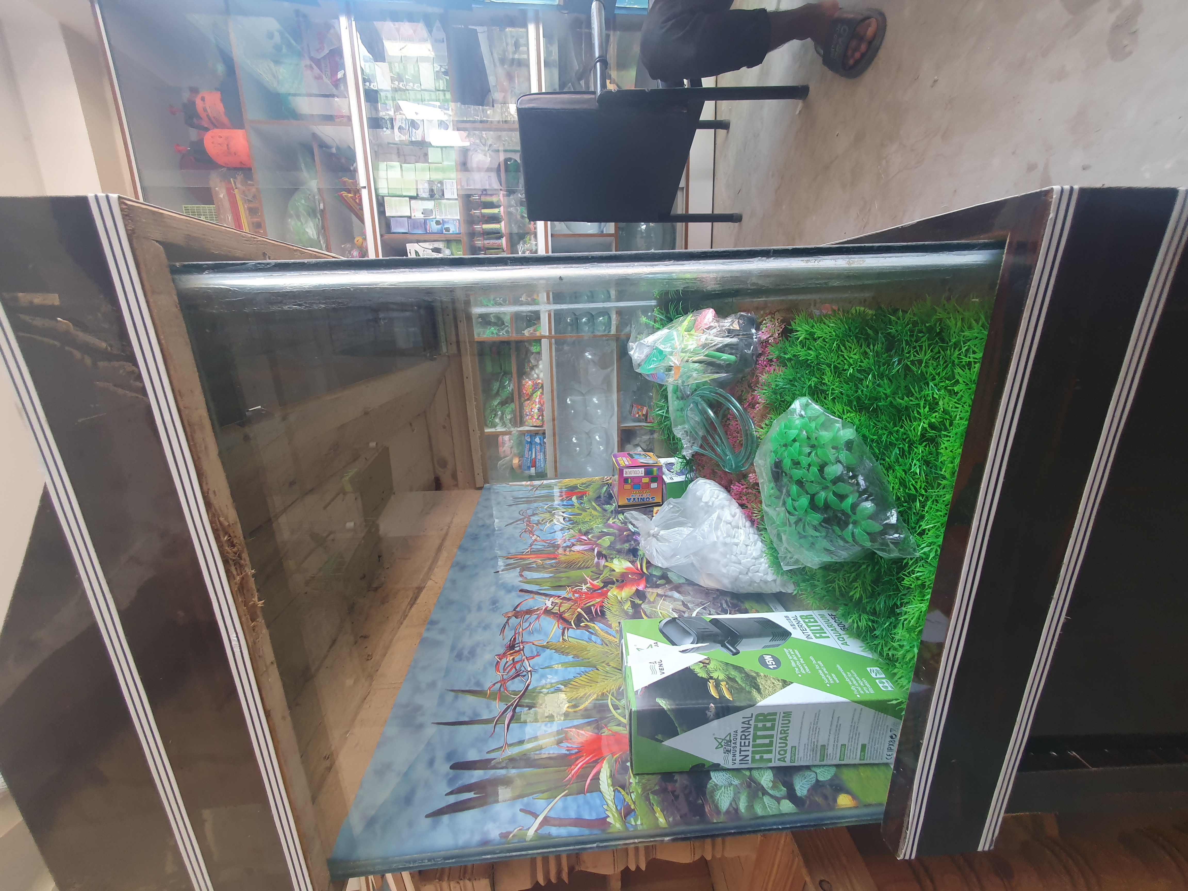 (শো) বোর্ডে একুরিয়াম সেত-আপ হোম ডেলিভারি সম্ভব না