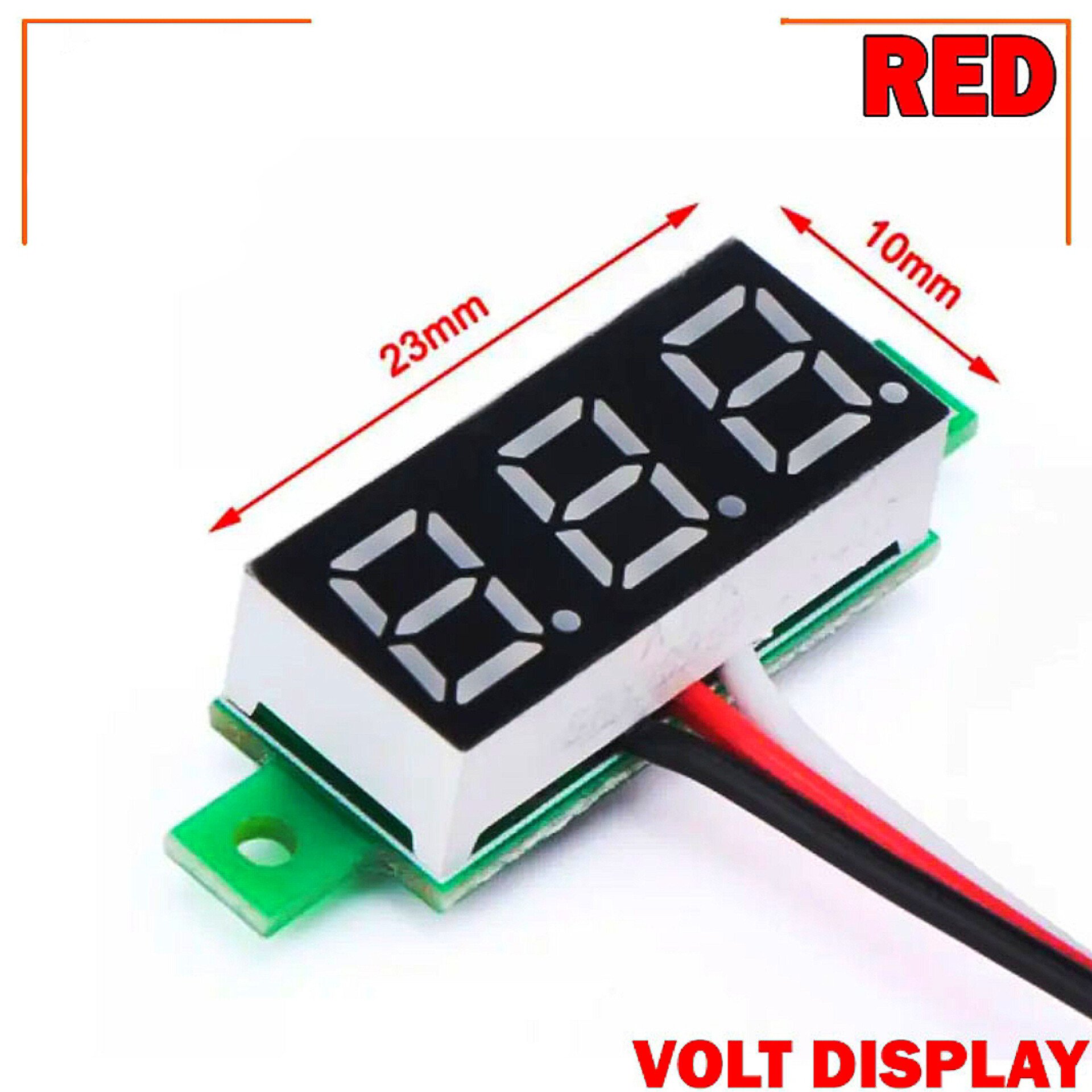 LED Display Mini 0.28 inch DC 0 -100V Digital Voltmeter 100V Volt Panel Indicator Monitor Voltage Meter-1PCS - Compact Digital Voltmeter -Red_img_6