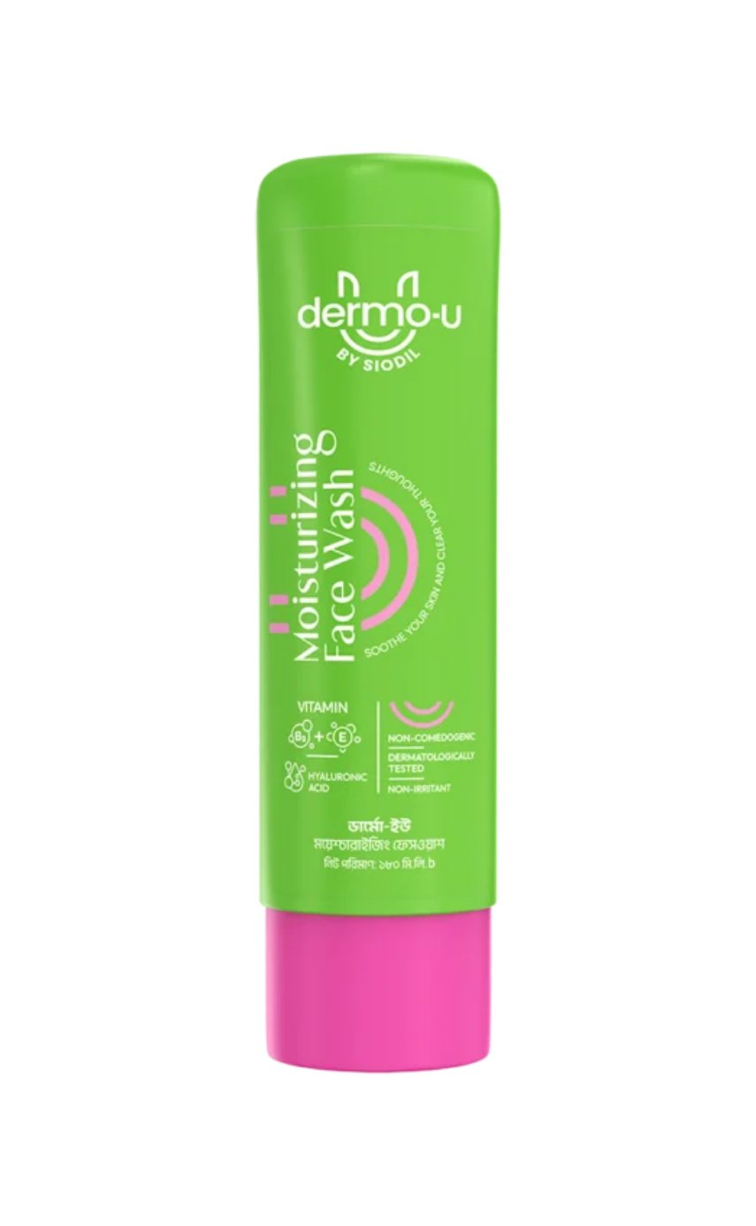 Dermo-U Moisturizing Face Wash 180ml - Image 1