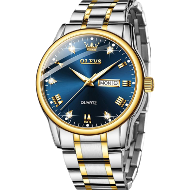 Olevs 5563 CHAIN WATCH –( Blue Dial) For Men_img_0
