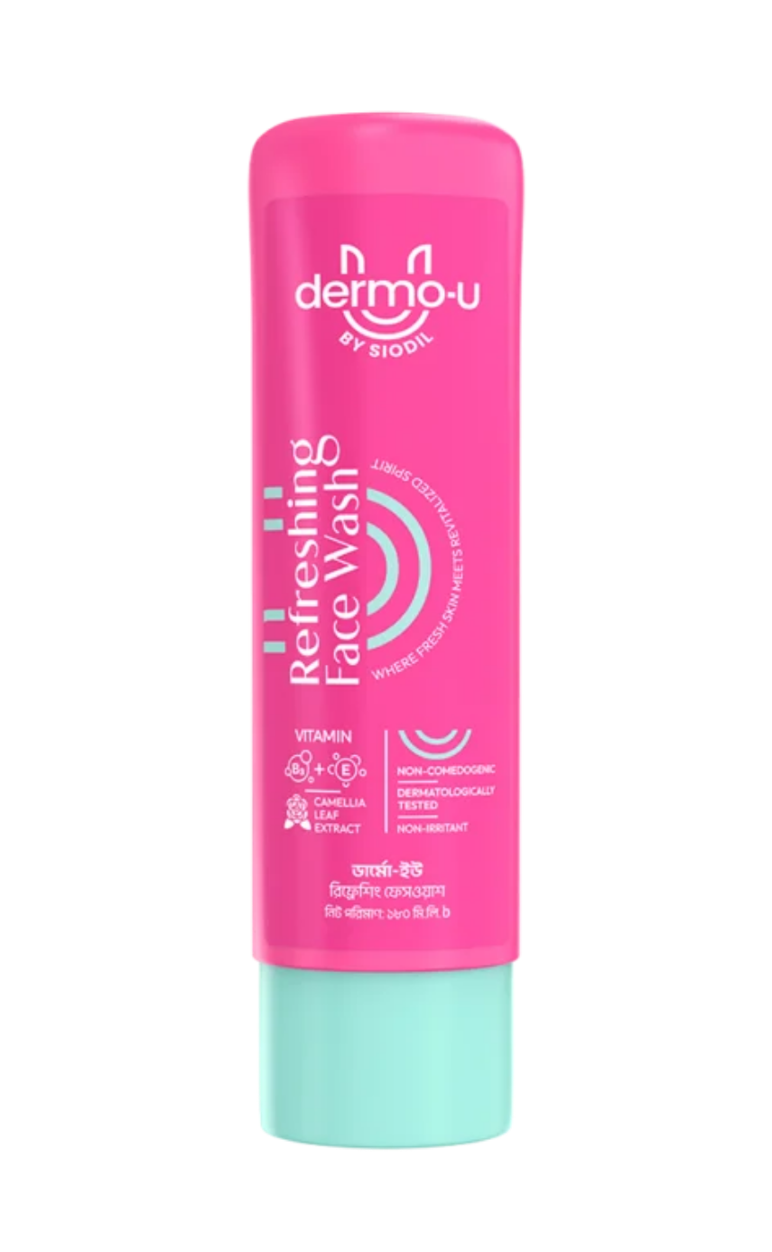 Dermo-U Refreshing Face Wash 180ml - Image 1