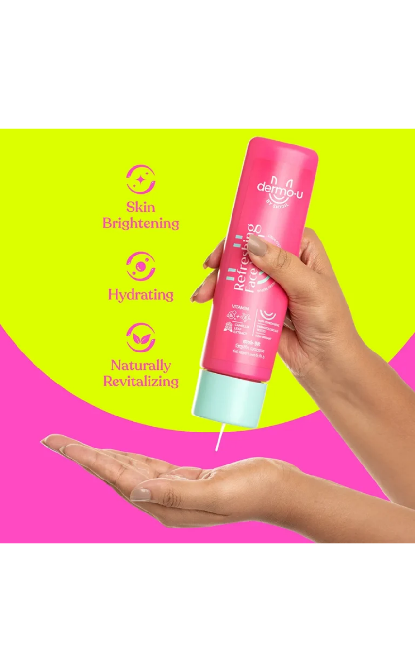 Dermo-U Refreshing Face Wash 180ml - Image 4