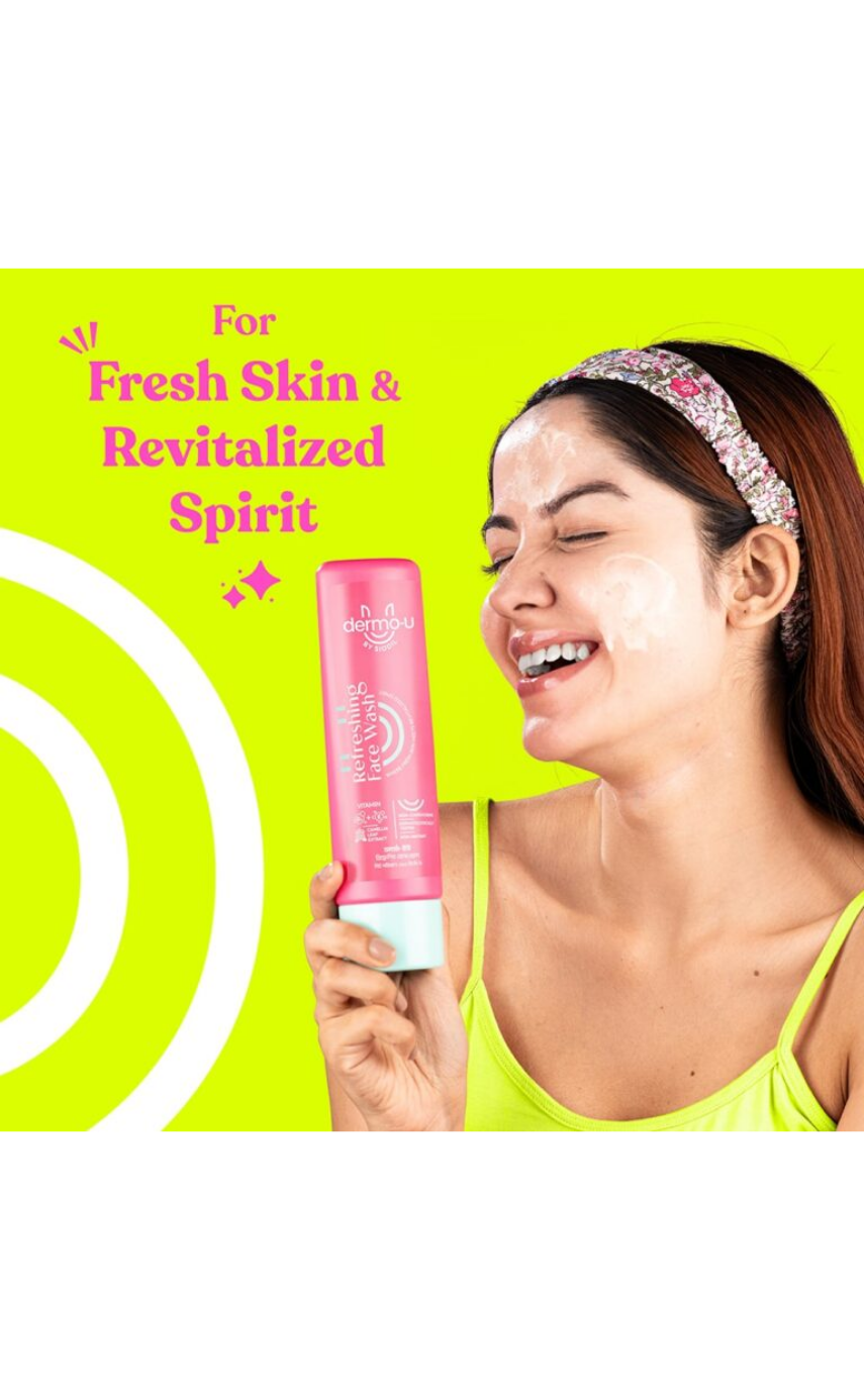 Dermo-U Refreshing Face Wash 180ml - Image 2
