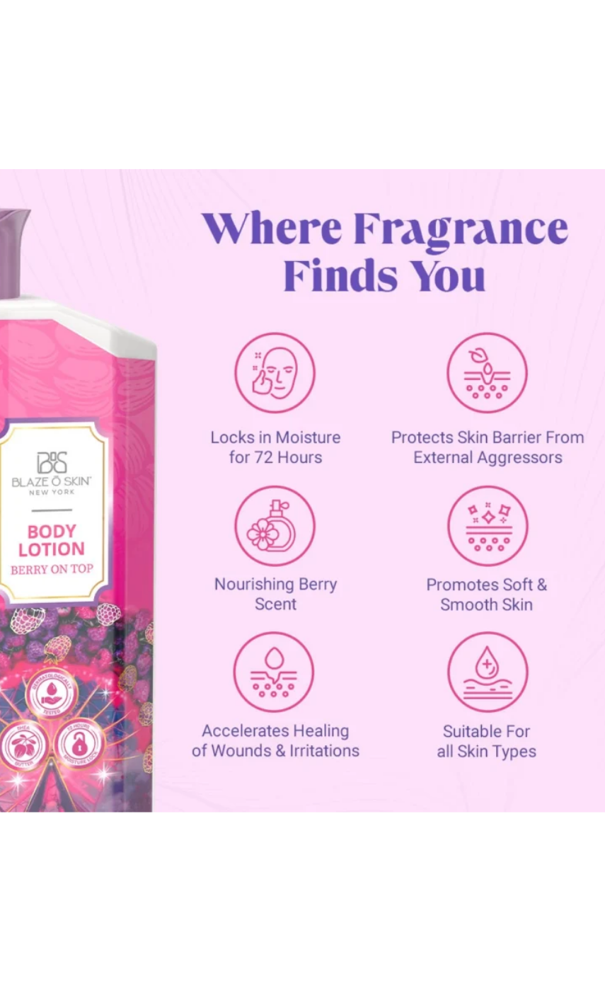 Blaze O' Skin Shower Gel: Berry On Top 250ml - Image 2