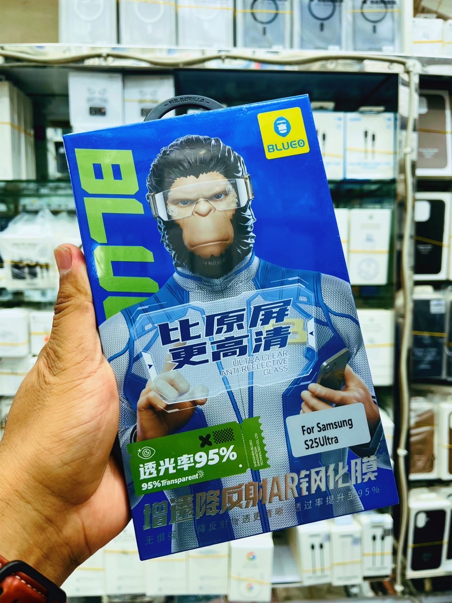 Blueo Full Display Curved Full AB Glue Screen Protector for Samung Galaxy S25 Ultra_img_3