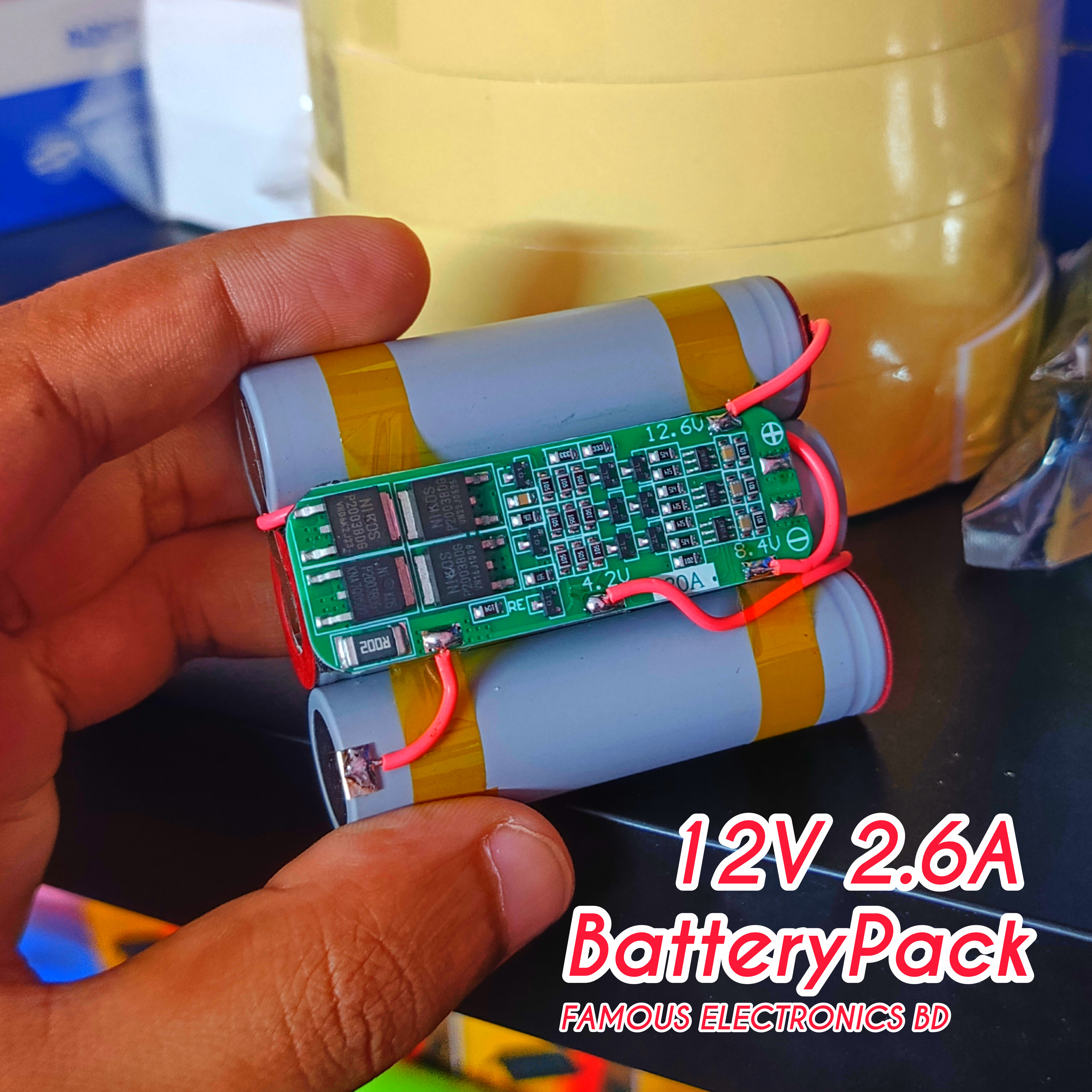 12V 2.6Amp Band New ব্যাটারি প্যাক_img_1
