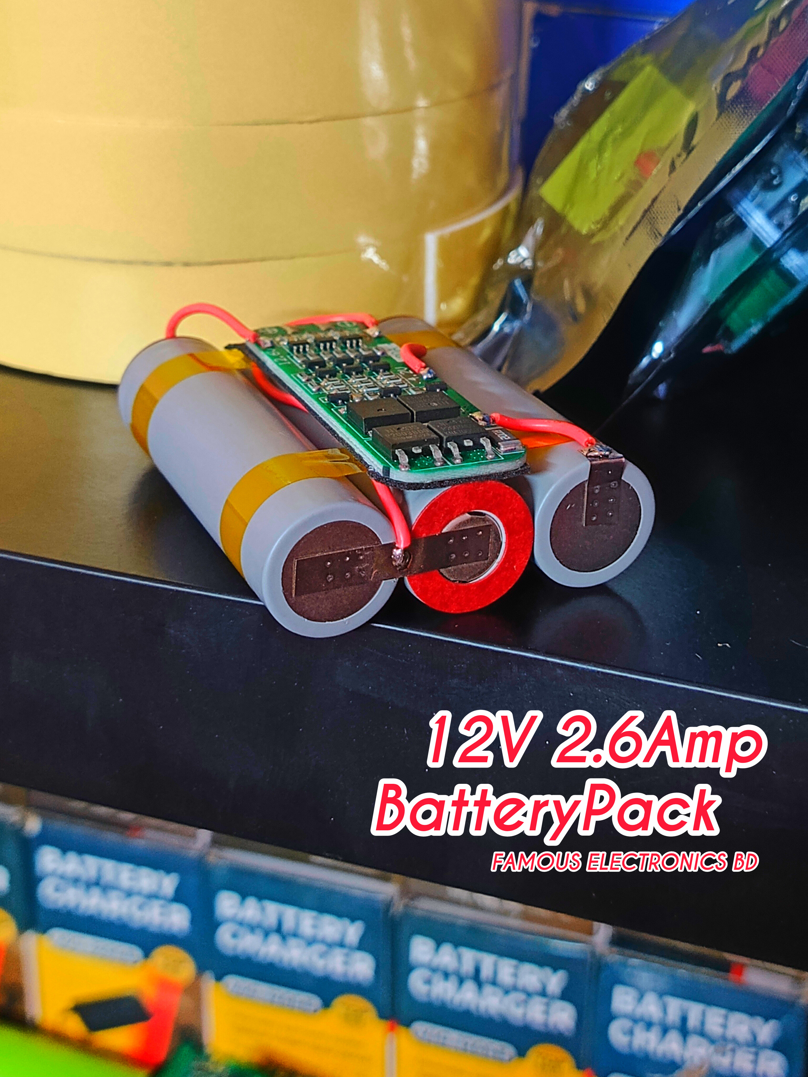 12V 2.6Amp Band New ব্যাটারি প্যাক_img_0
