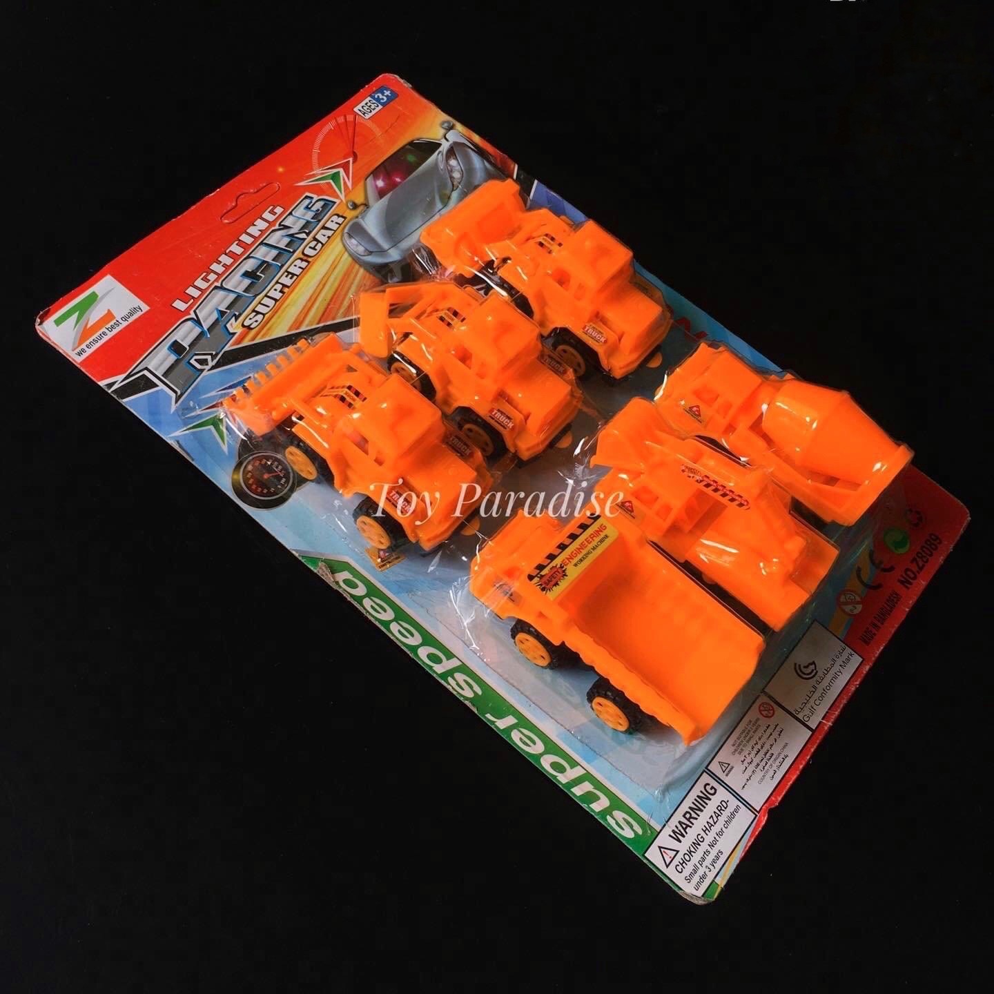 6pcs Backhoe Car Set