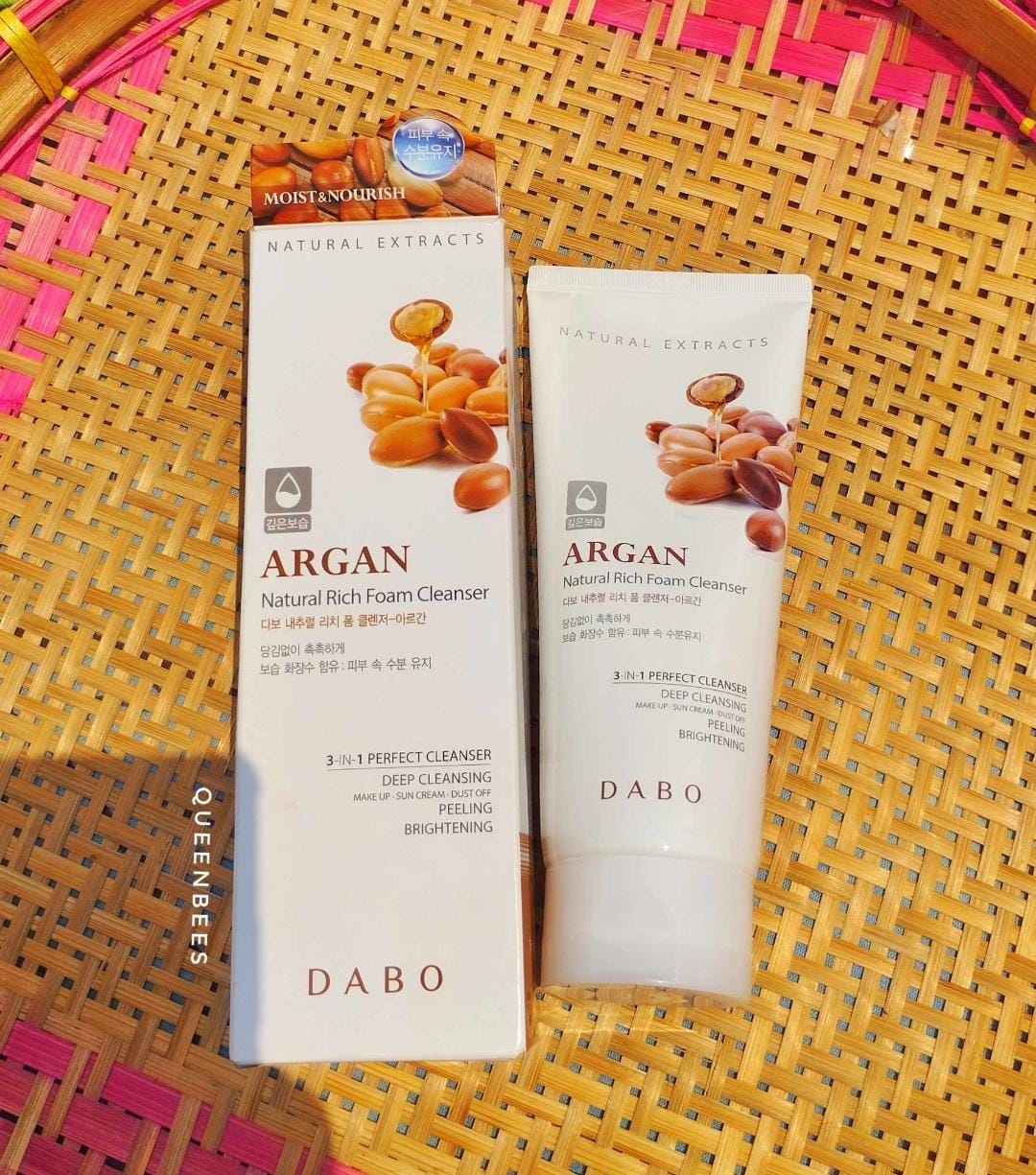 Dabo 3in 1 Argan Natural Rich Foam Cleanser(180ml)
