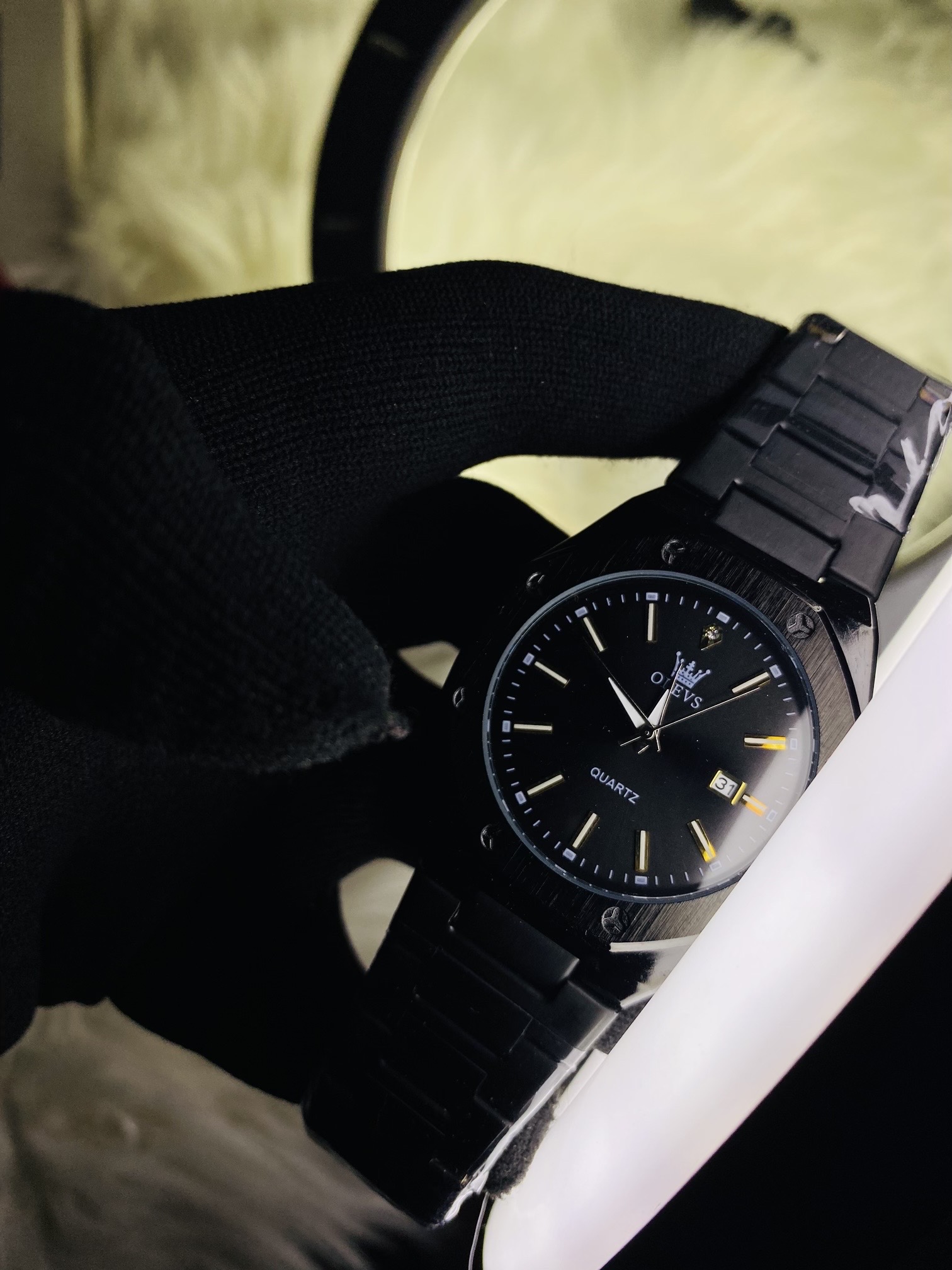 Matte Black Mens watch