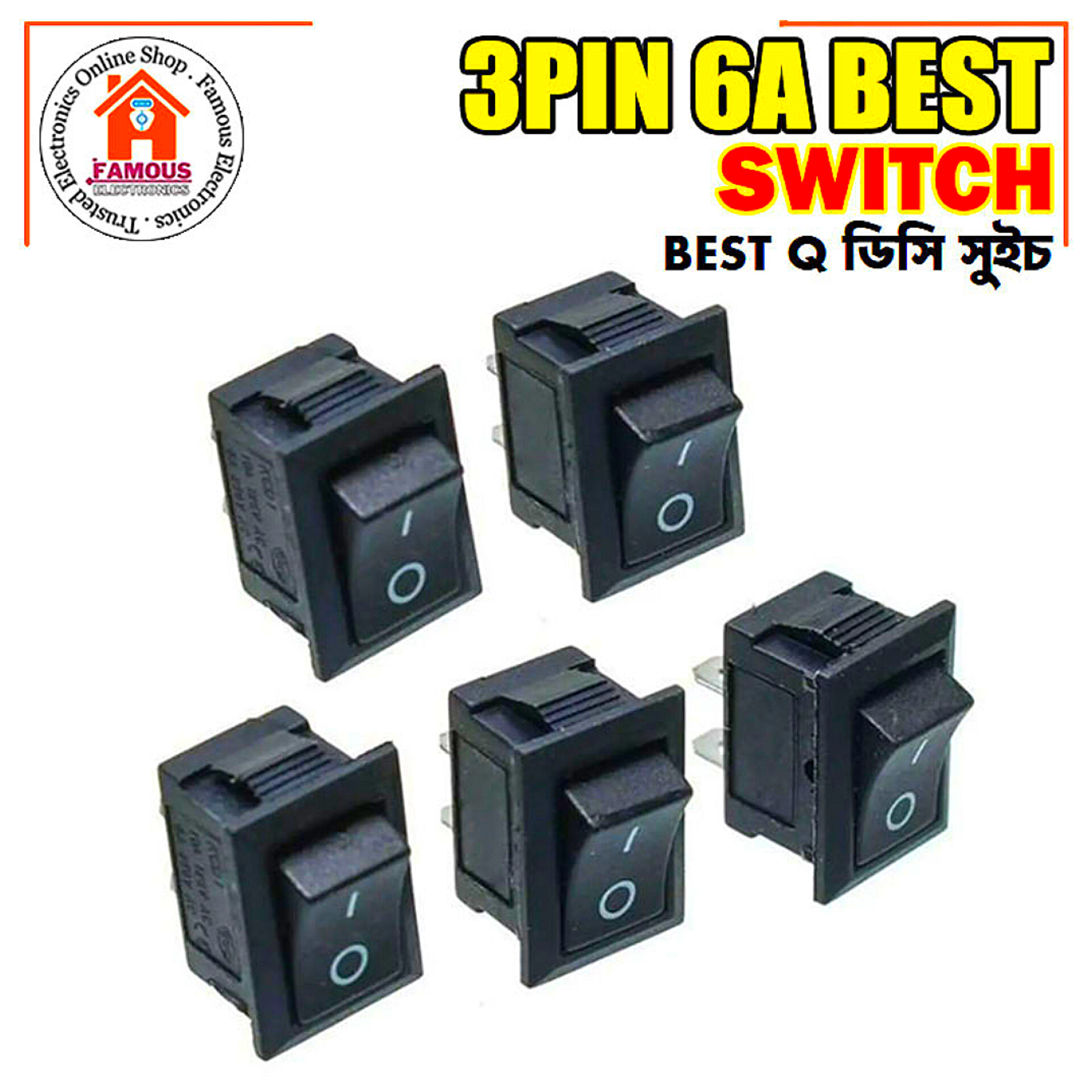 1PCS Mini DC On Off Switch/Rocker Black_img_1